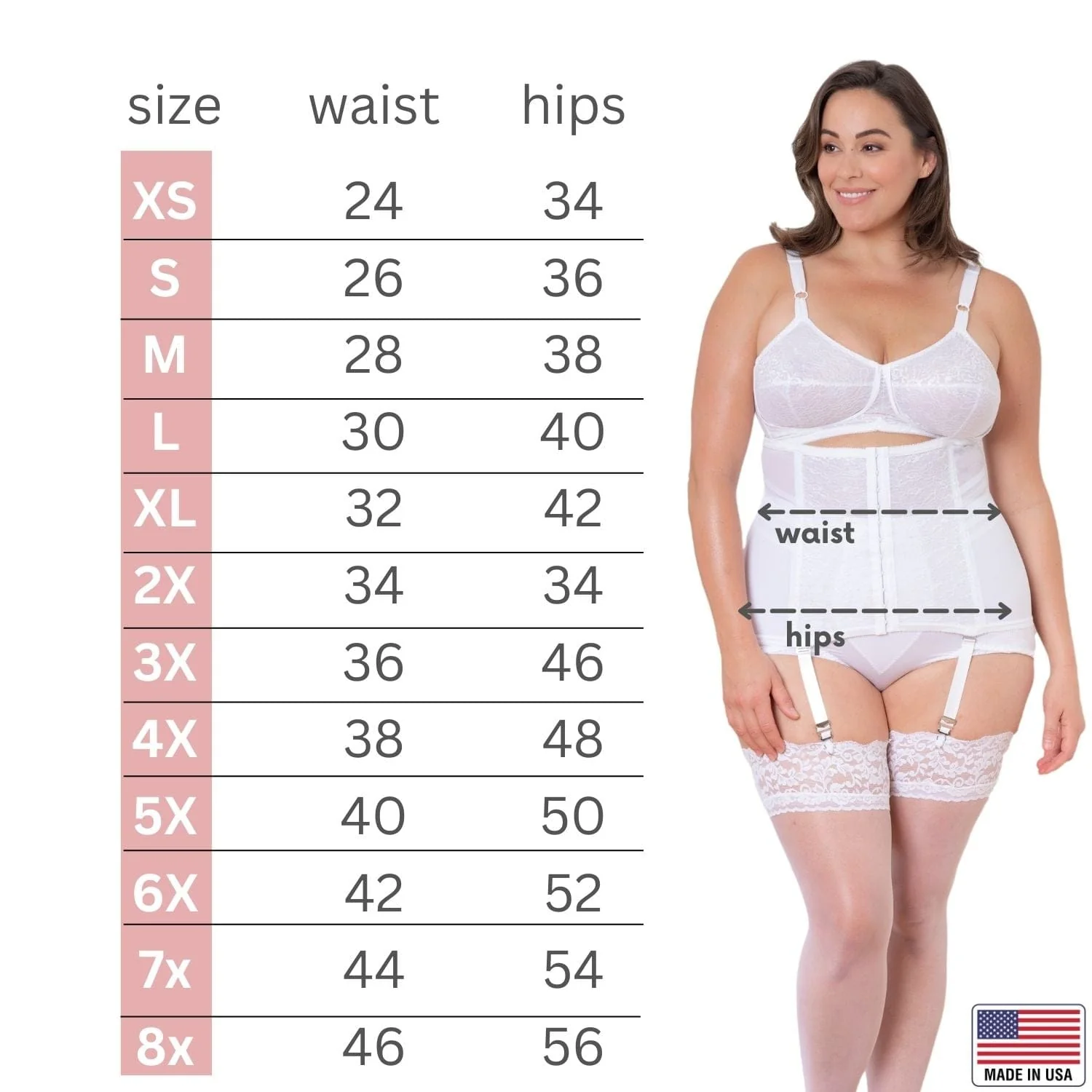 Waist Trainer / Girdle with Garters Firm Shaping | Style 21 - Image 4