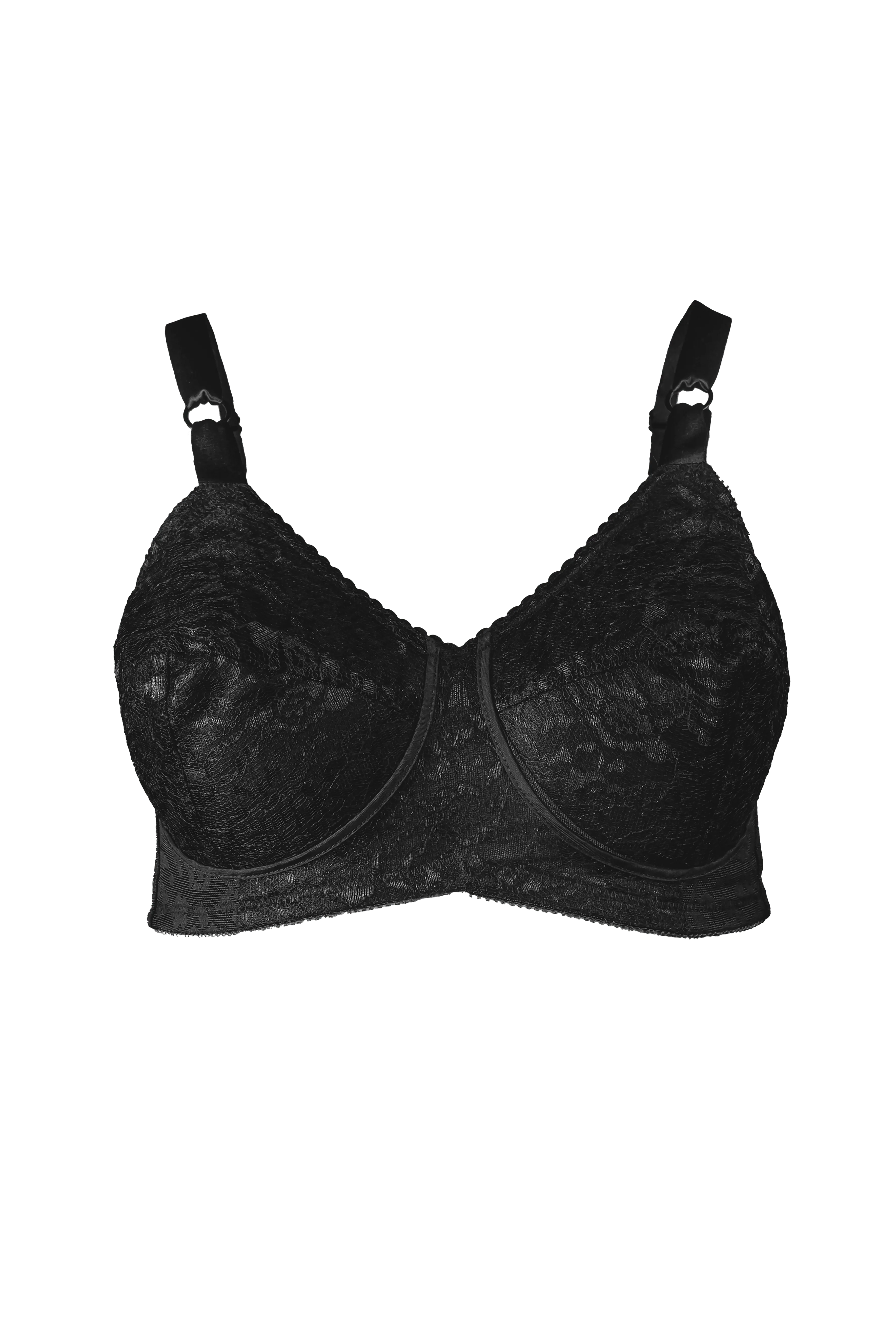 Expandable Cup Wireless Shaper Bra - Black | Style 2101 - Image 4