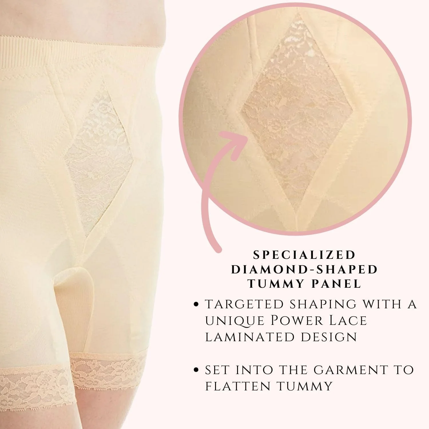High Waist Medium Control Thigh Slimmer | No Top Roll | Style 6206 - Image 2