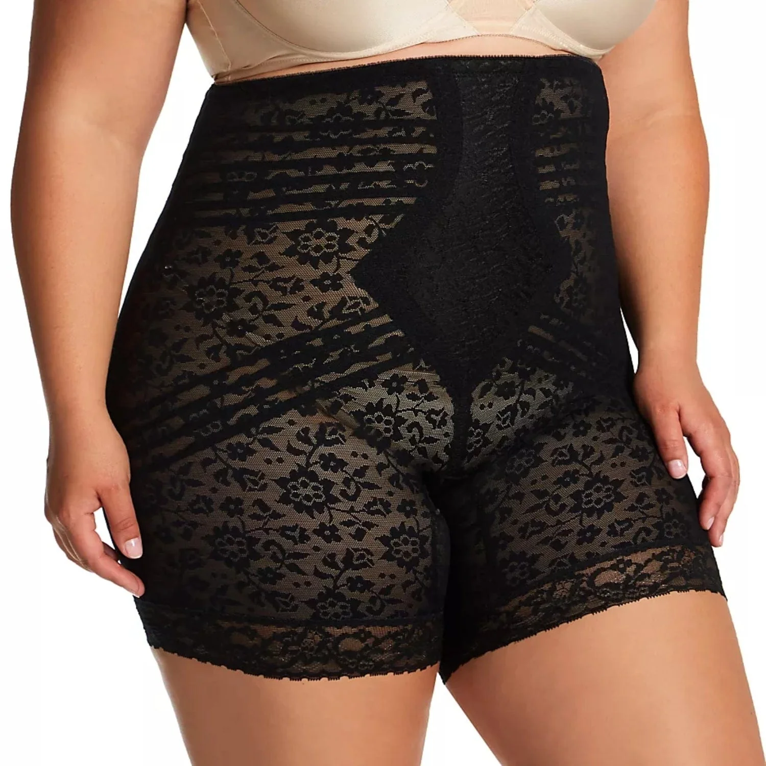 No Roll High Waist Lace Thigh Slimmer with Extra Firm Support | Style 6207 - Image 14