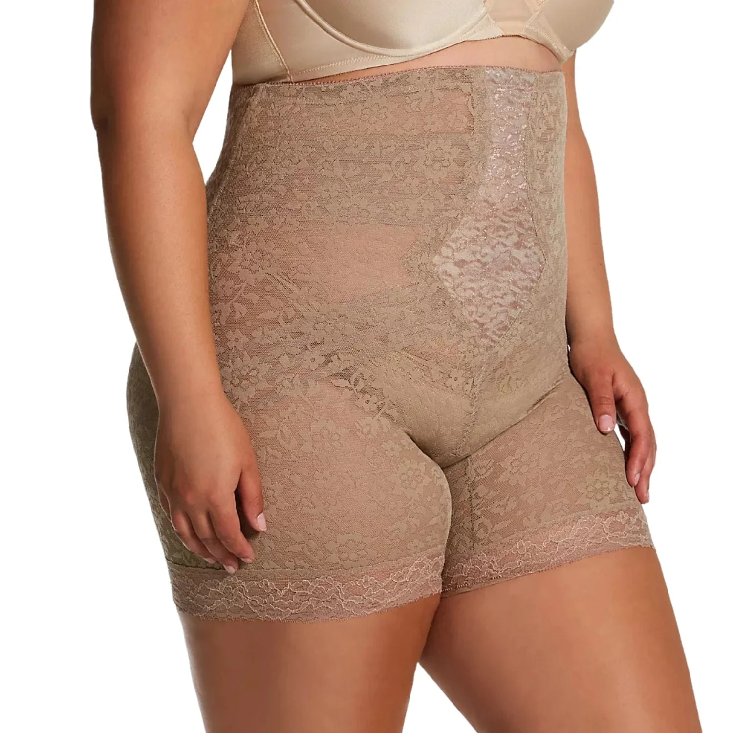 No Roll High Waist Lace Thigh Slimmer with Extra Firm Support | Style 6207 - Image 15