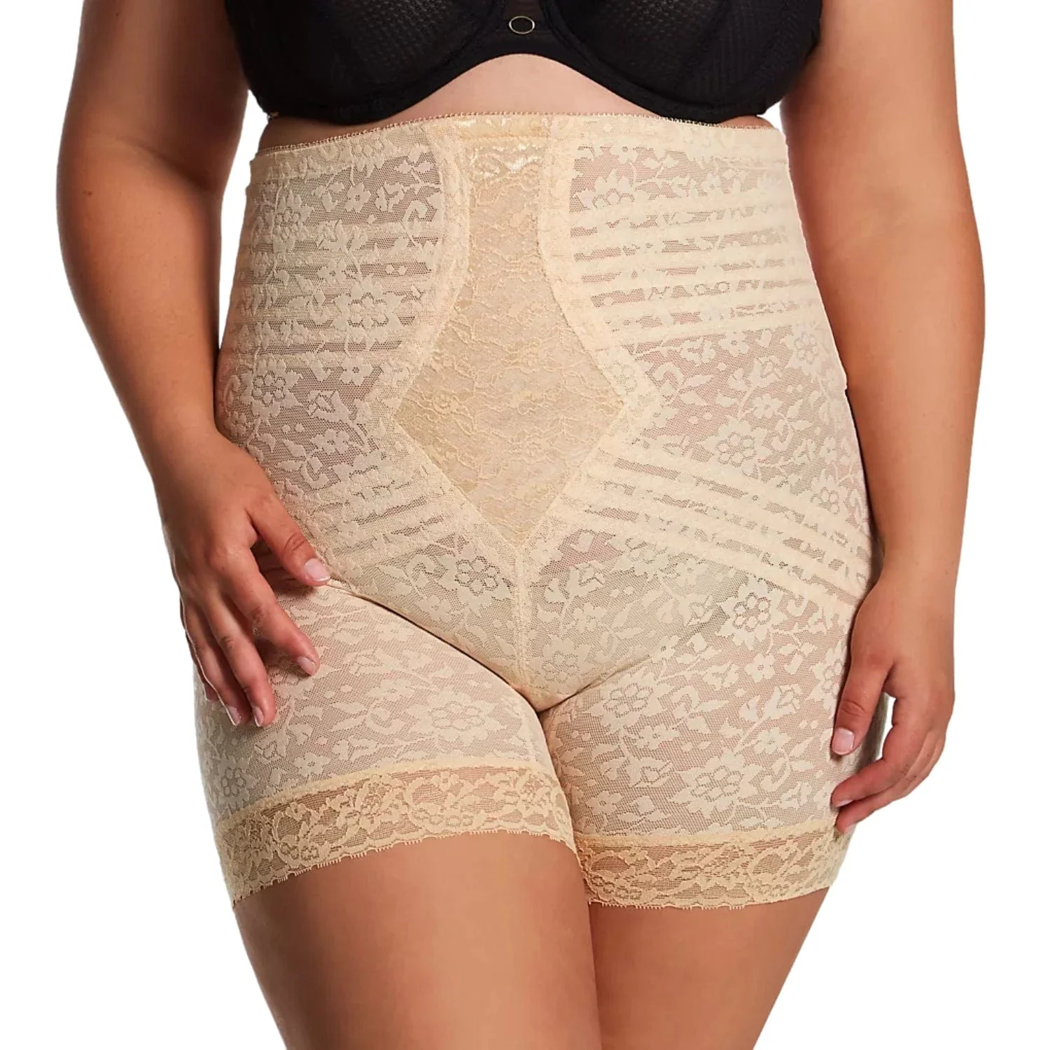 No Roll High Waist Lace Thigh Slimmer with Extra Firm Support | Style 6207 - Image 17