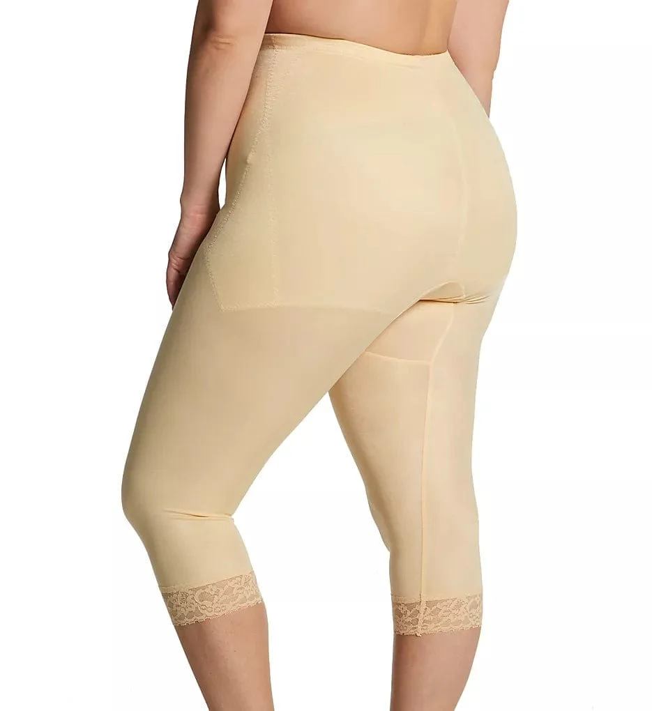 Waistline Capri Pant Liner with Tummy Control Panel | Memory Compression Fabric | Medium Support | Style 6265 - Image 12