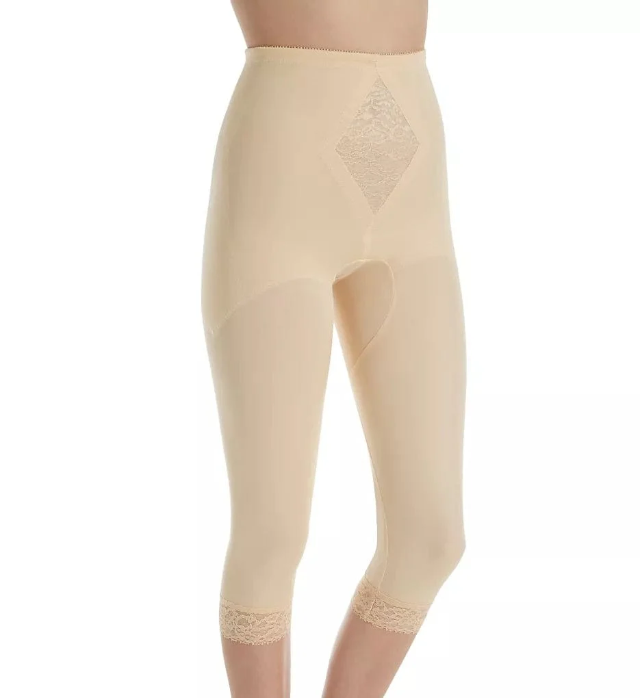 Waistline Capri Pant Liner with Tummy Control Panel | Memory Compression Fabric | Medium Support | Style 6265 - Image 14