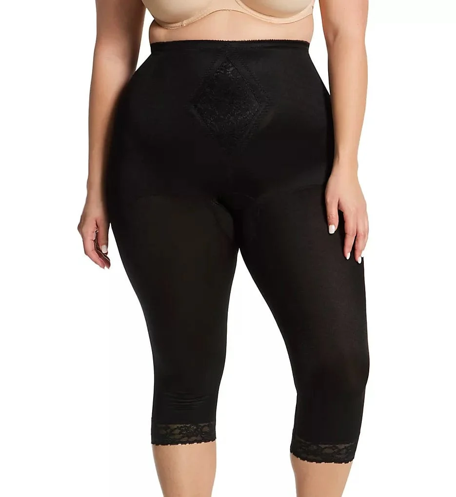 Waistline Capri Pant Liner with Tummy Control Panel | Memory Compression Fabric | Medium Support | Style 6265 - Image 6