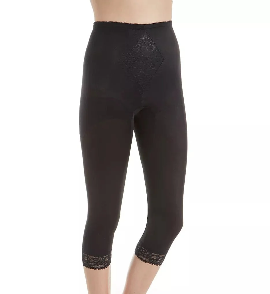 Waistline Capri Pant Liner with Tummy Control Panel | Memory Compression Fabric | Medium Support | Style 6265 - Image 8