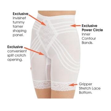 Power Mesh Fabric Waistline Thigh Slimmer | Firm to Extra Firm Support | Style 679 - Image 2