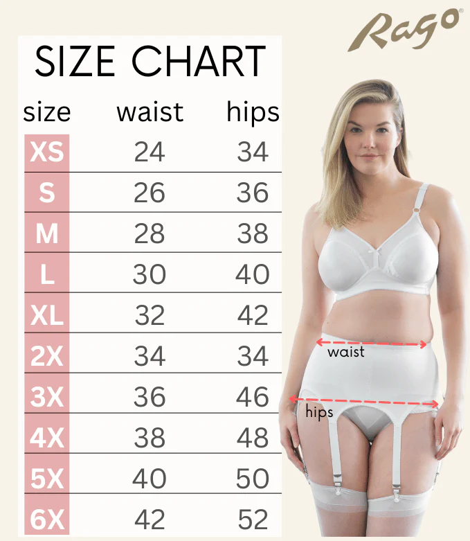 Garter Belt with Six Metal Garters | Moderate Shaping & Tummy Control | Style 72522 - Image 2