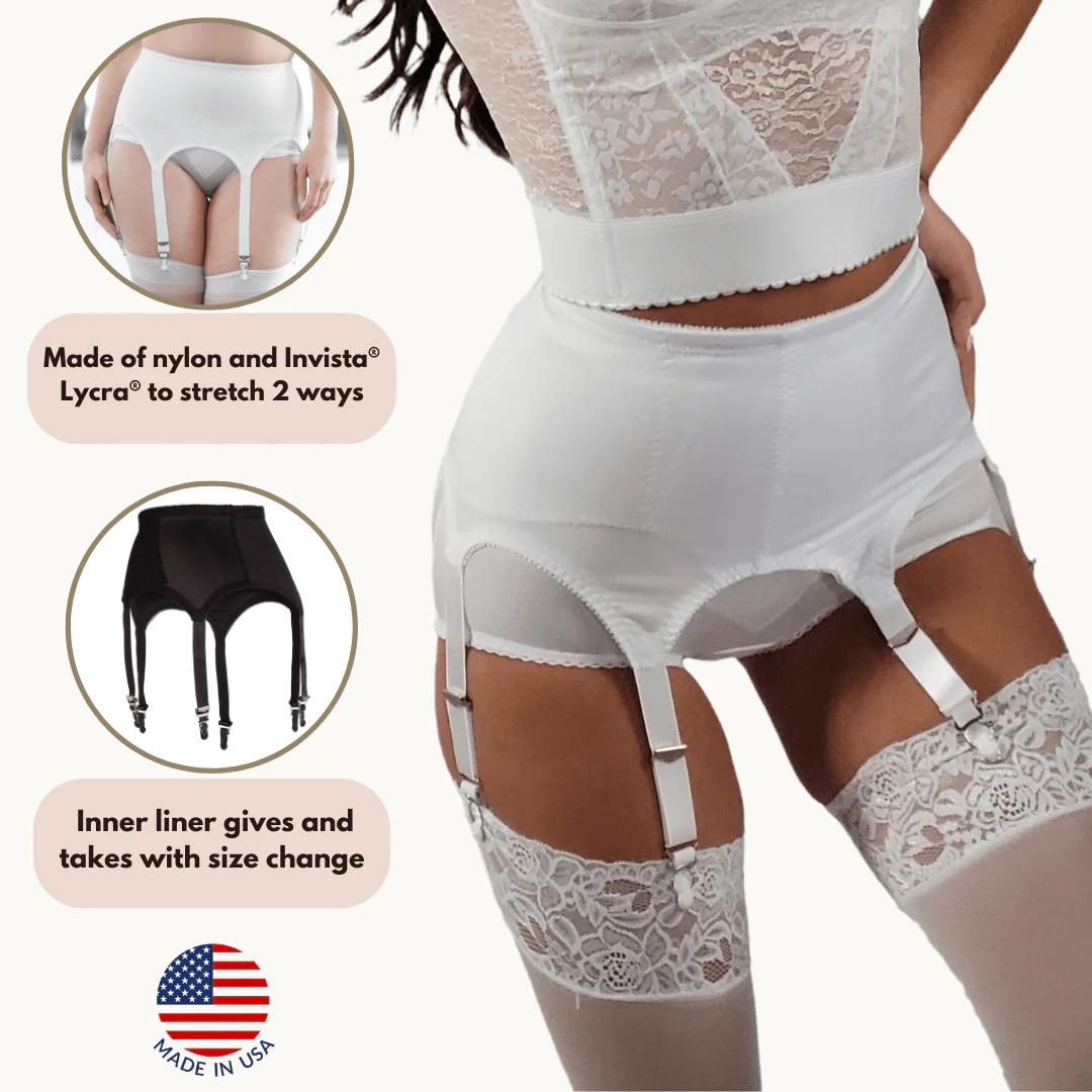 Garter Belt with Six Metal Garters | Moderate Shaping & Tummy Control | Style 72522 - Image 3