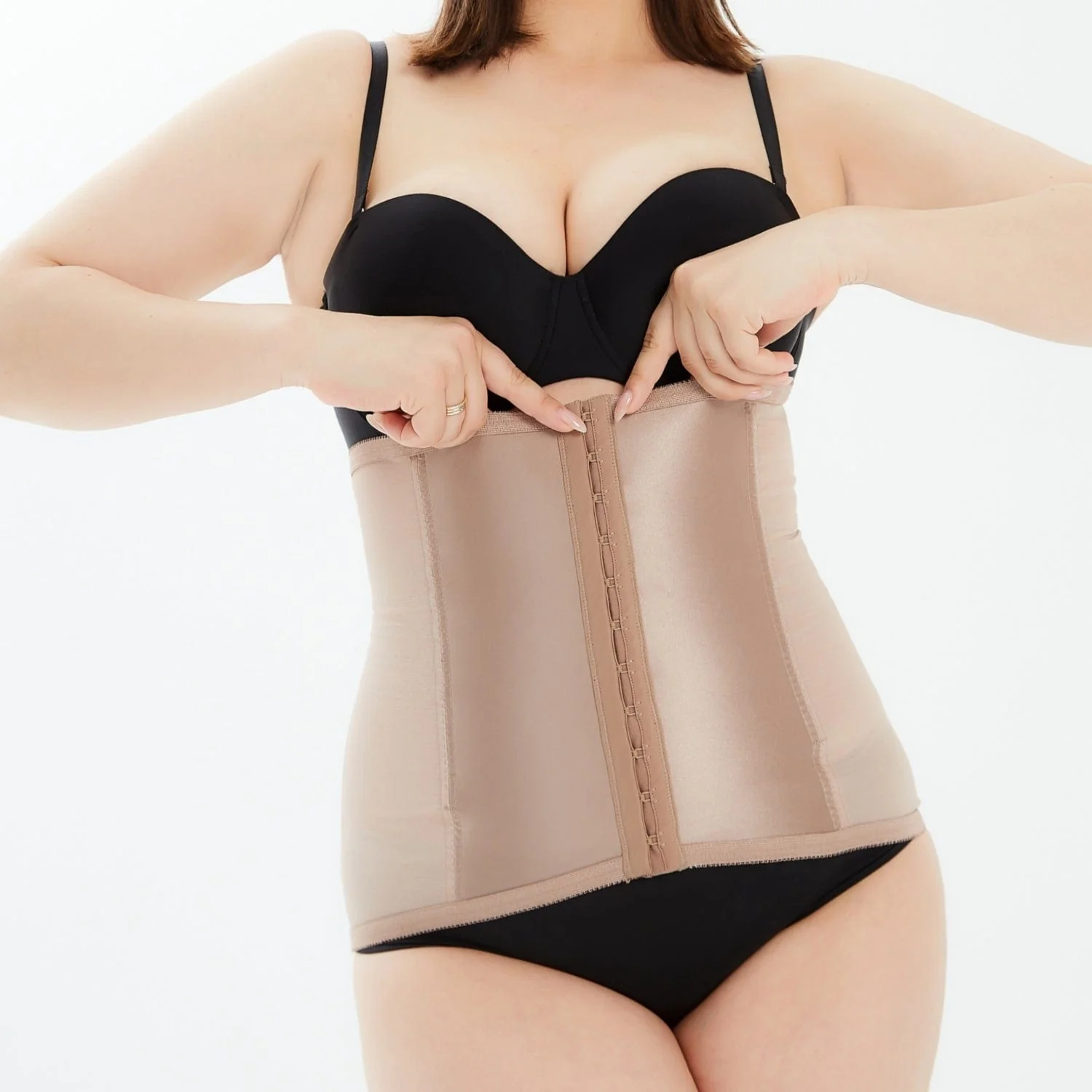 Shapette Powermesh Satin Panel Waist Cincher | Style 821 - Image 5