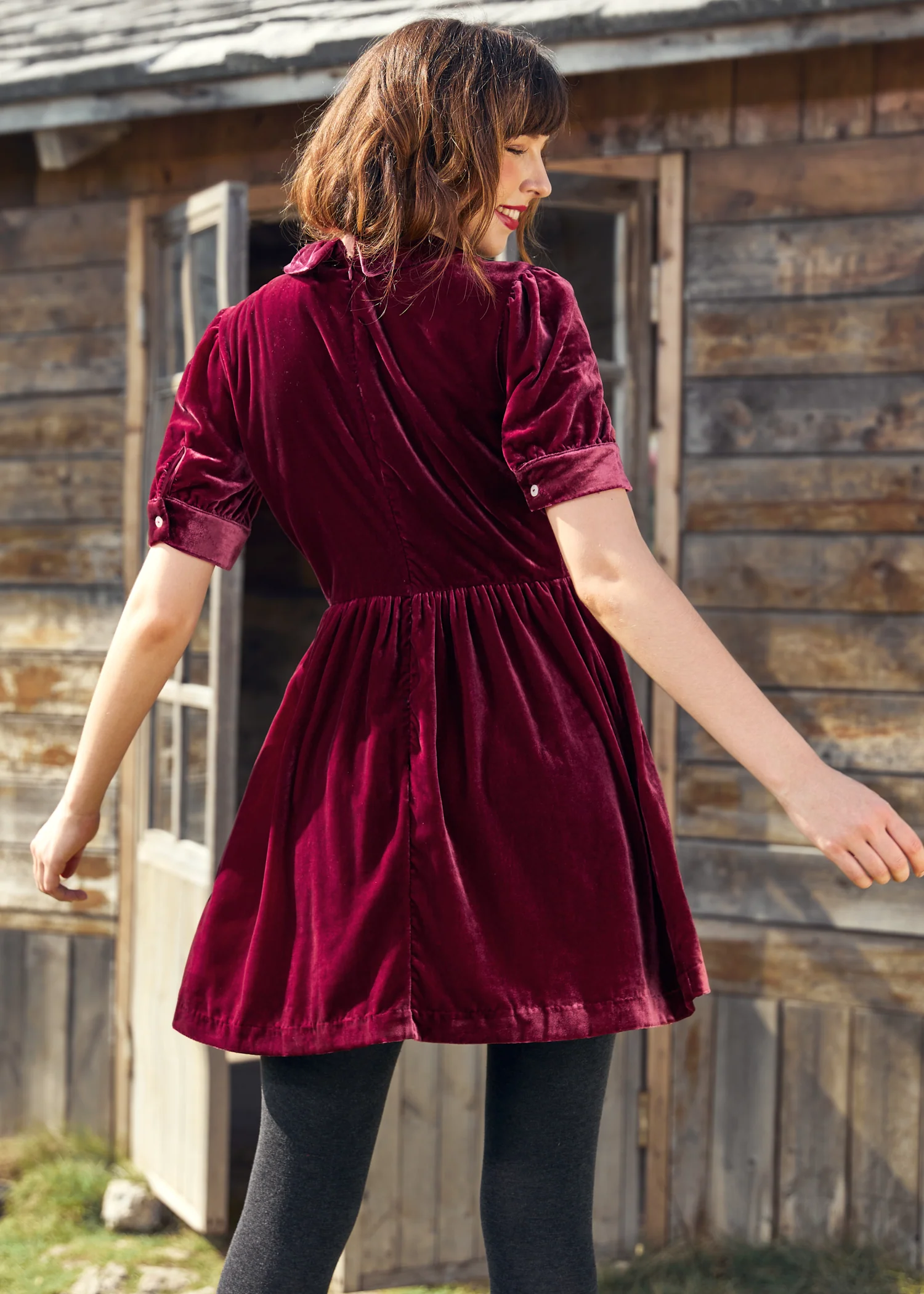Such A Stunner Velvet Shirt Dress (Final Sale) - Image 4