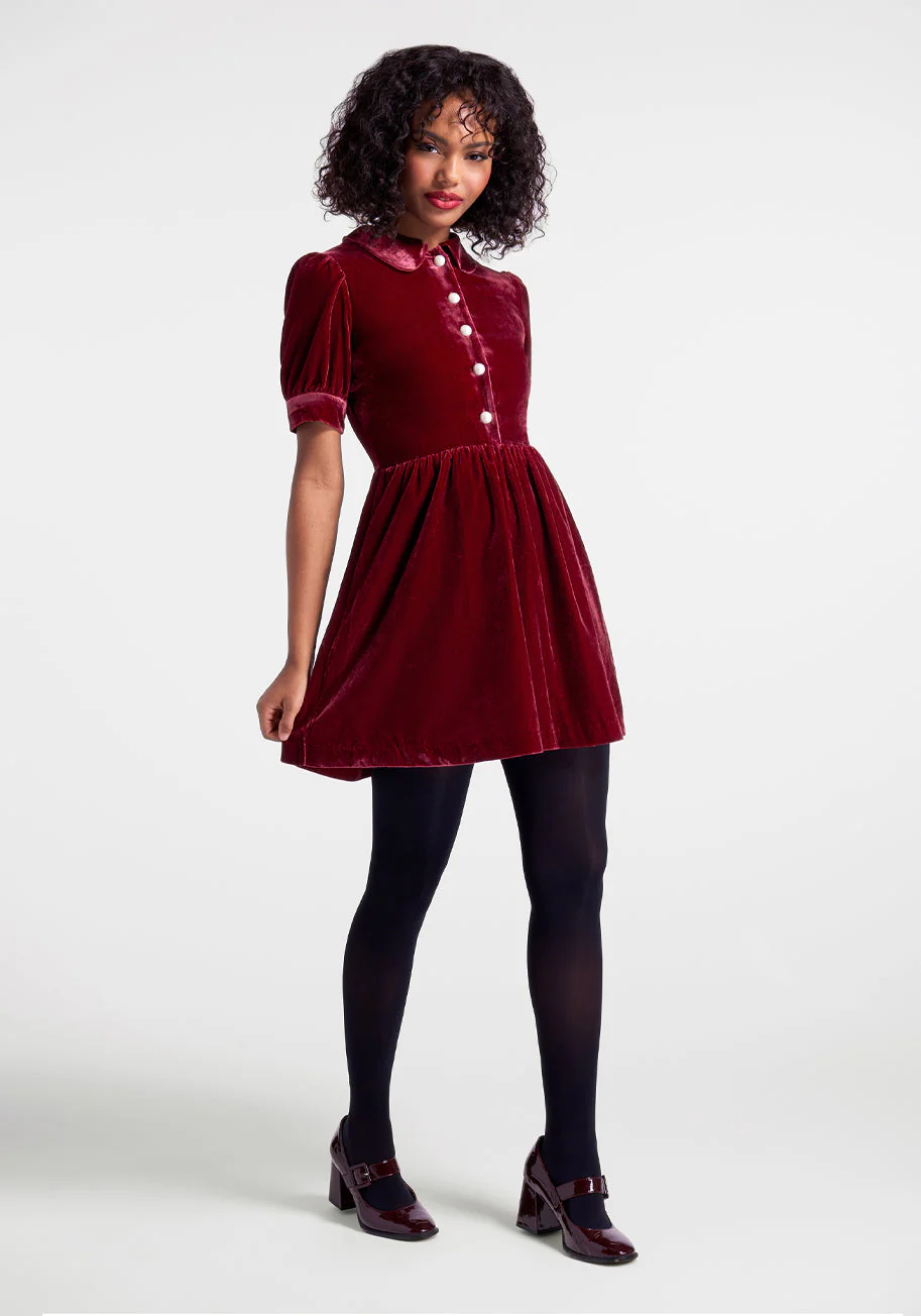Such A Stunner Velvet Shirt Dress (Final Sale) - Image 7