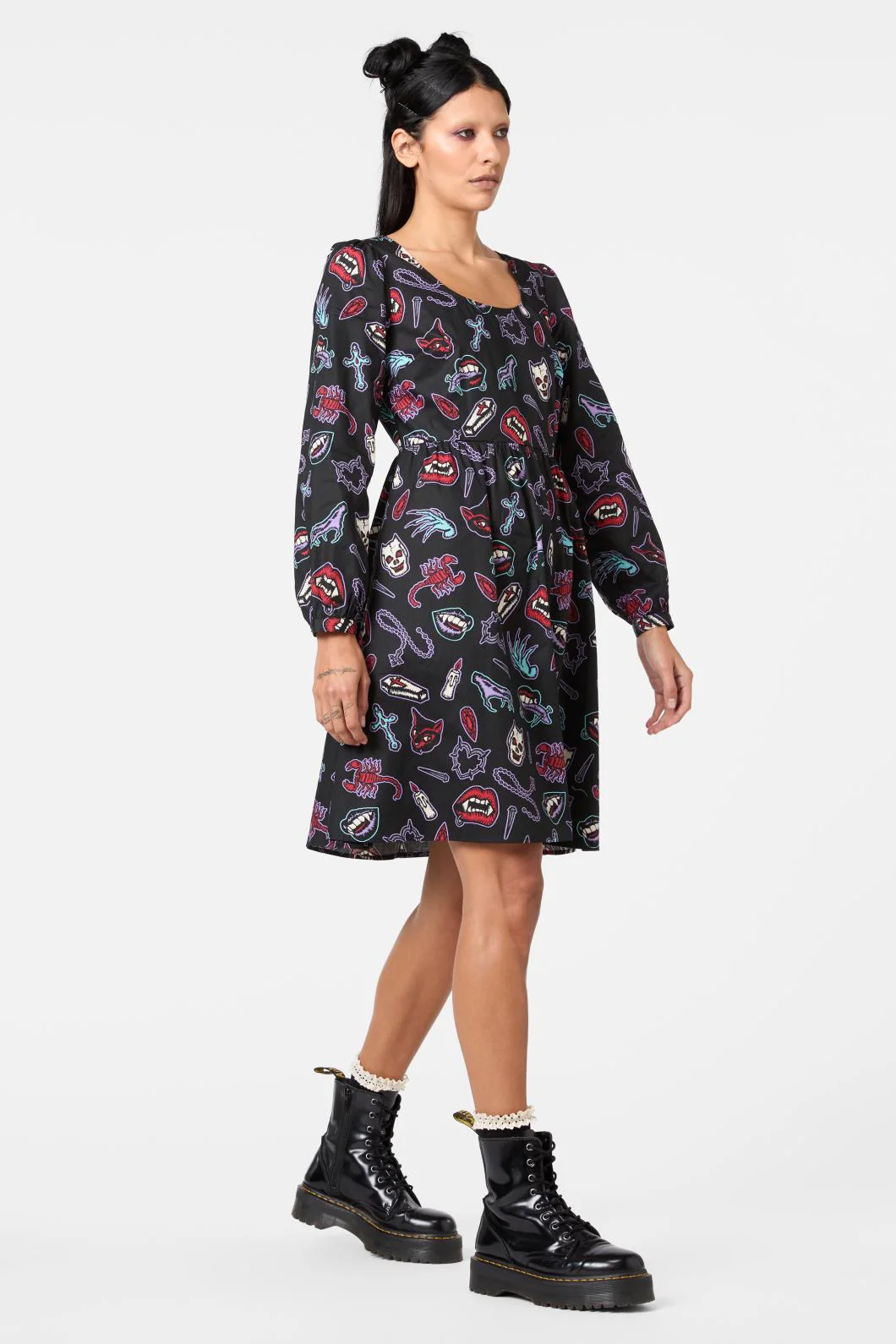 Sucked In Gothic Dress - Image 4