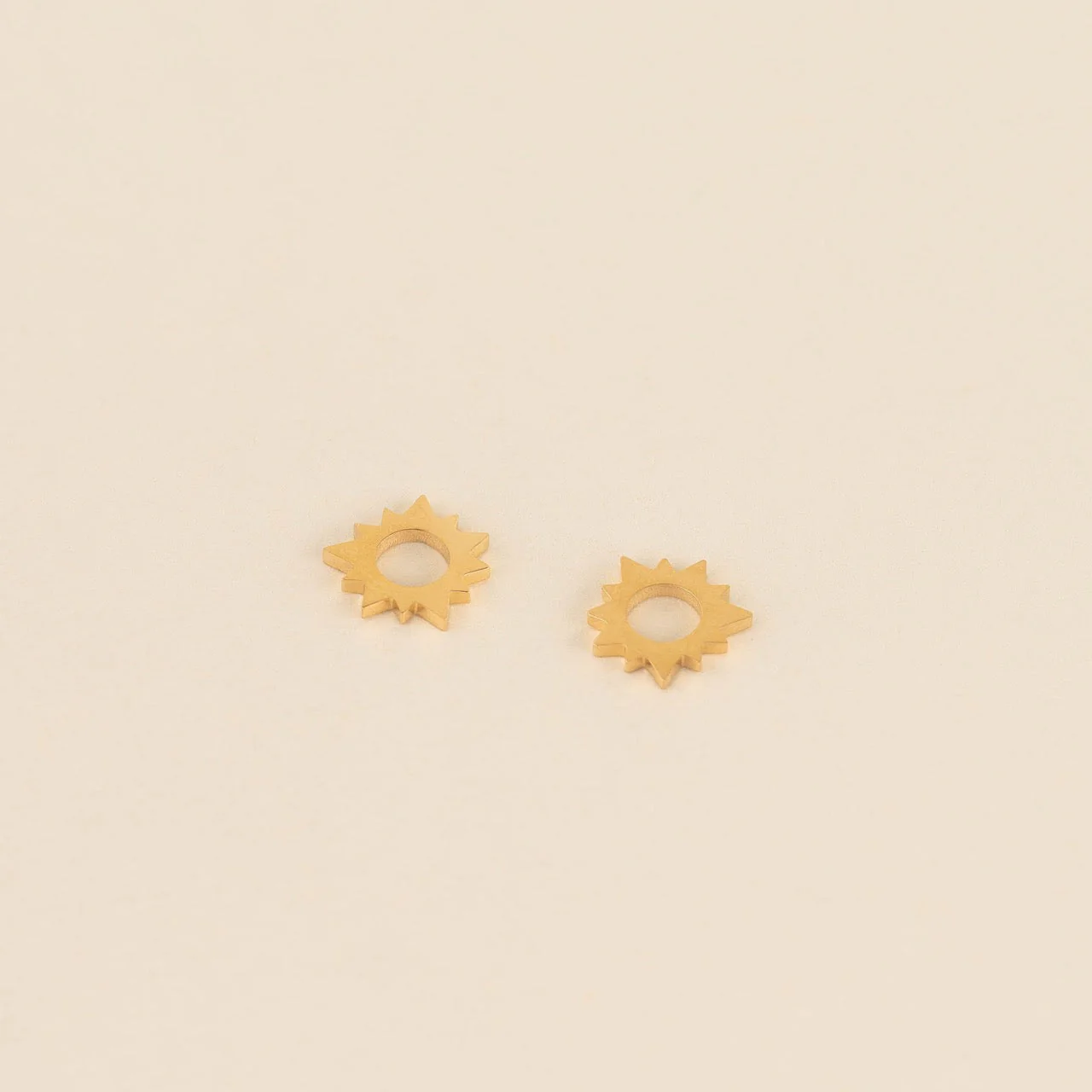 Sunburst Huggie Hoop Charms - Image 3