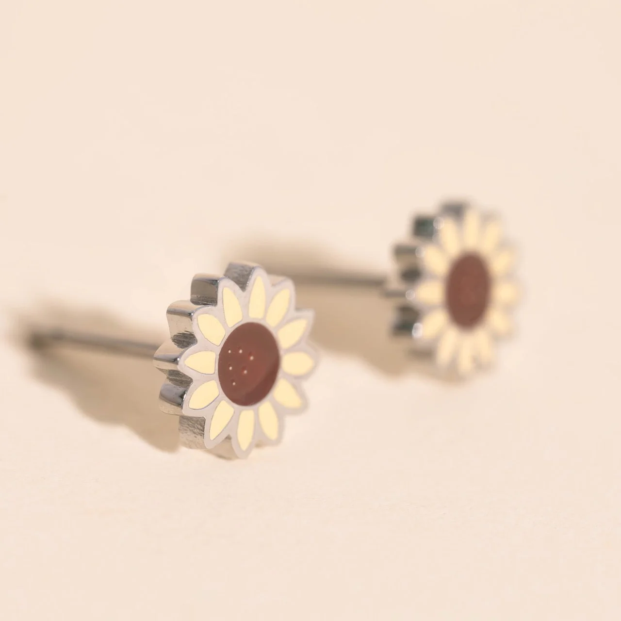 Sunflower Stud Earrings - Image 6