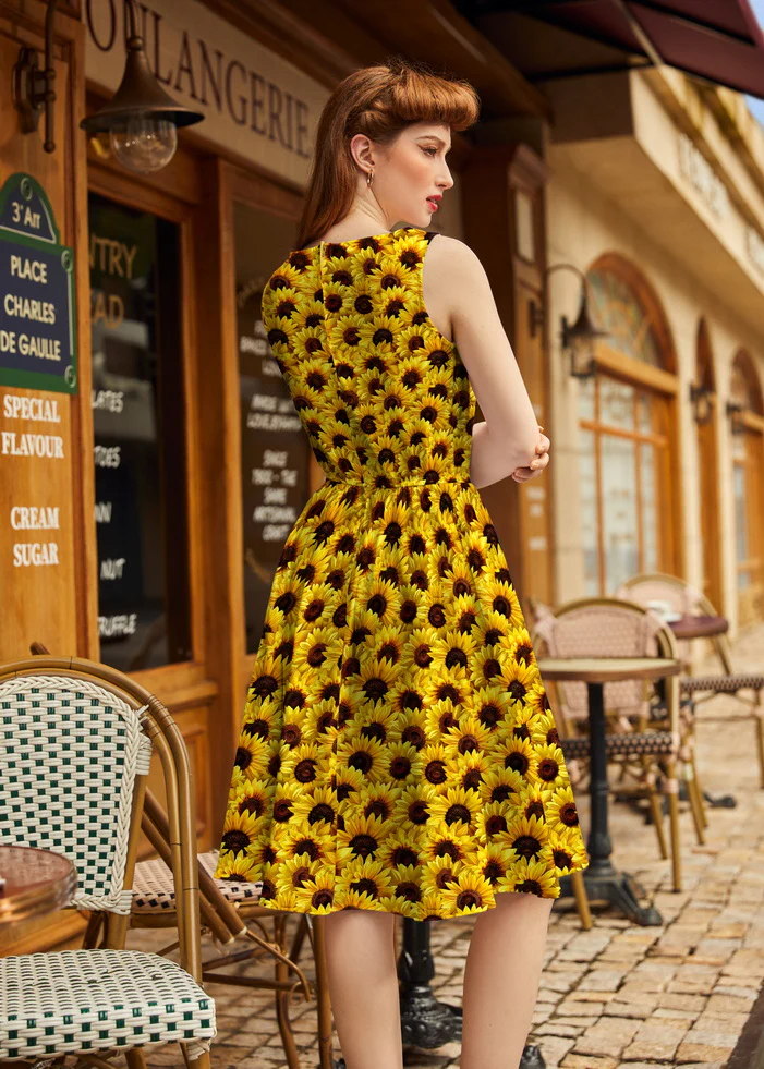 Sunflower Vintage Dress - Image 3
