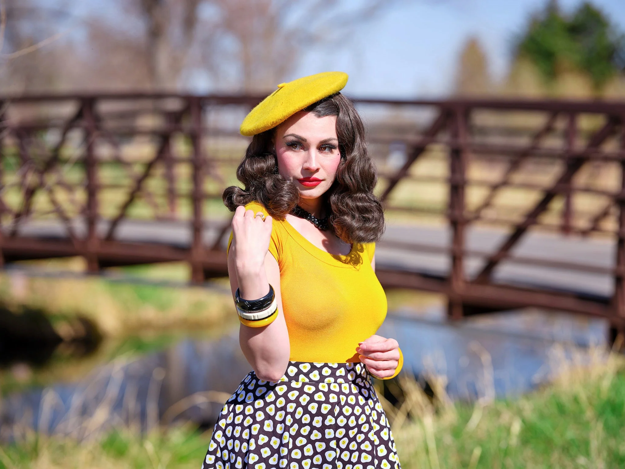 Sunny Side Up Skater Skirt - Image 4
