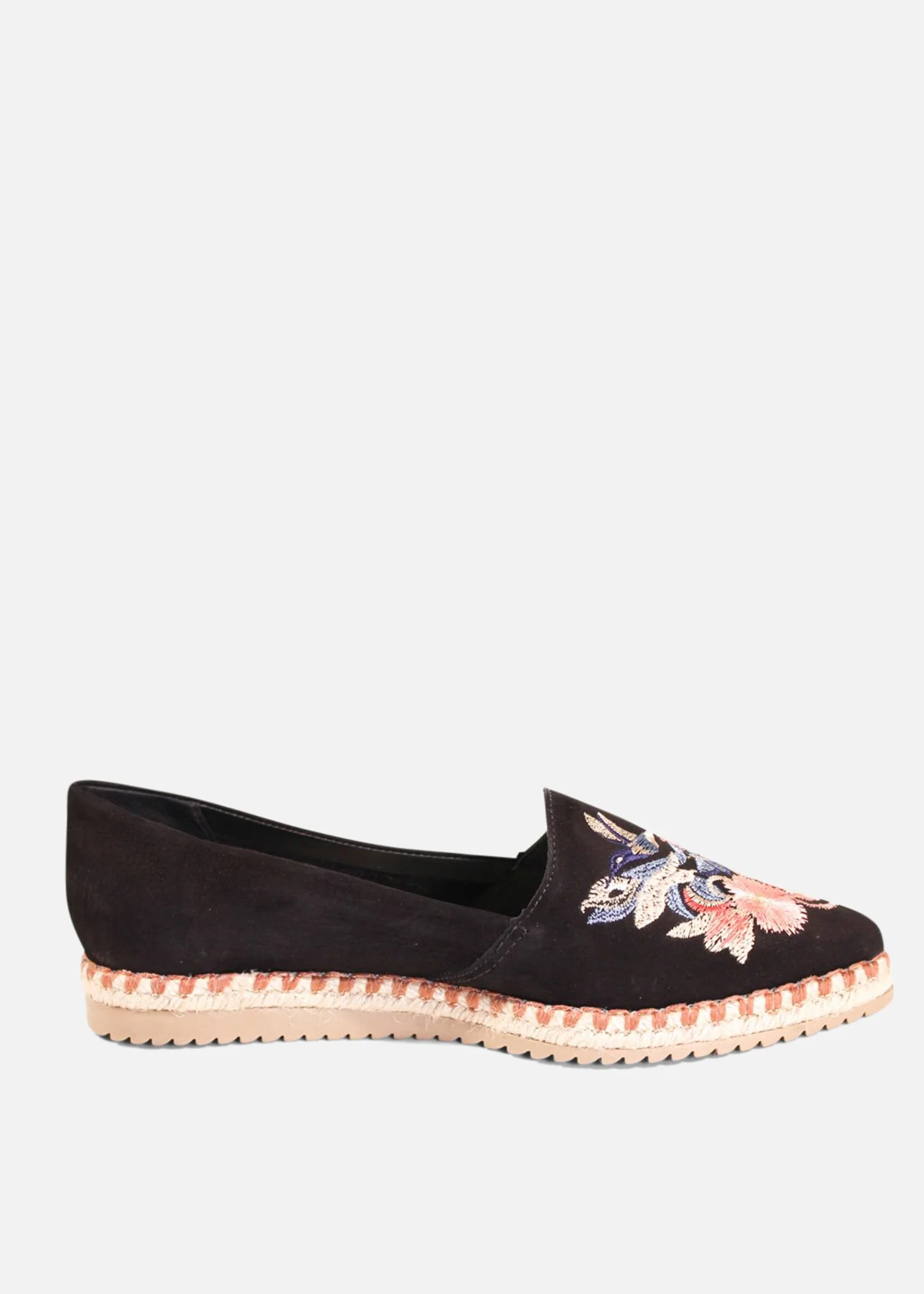 Sutton Suede Embroidered Espadrille - Image 4