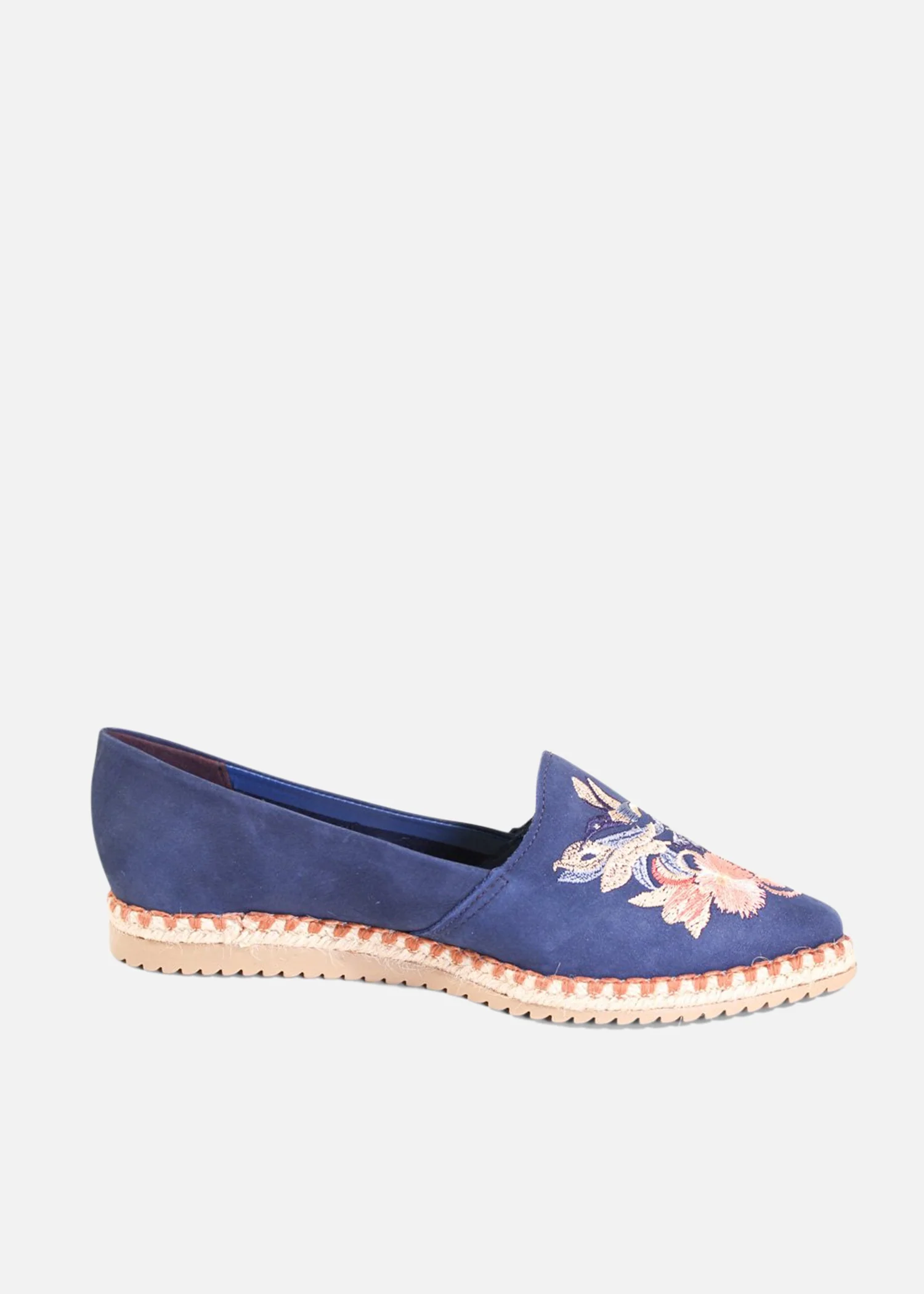 Sutton Suede Embroidered Espadrille - Image 6