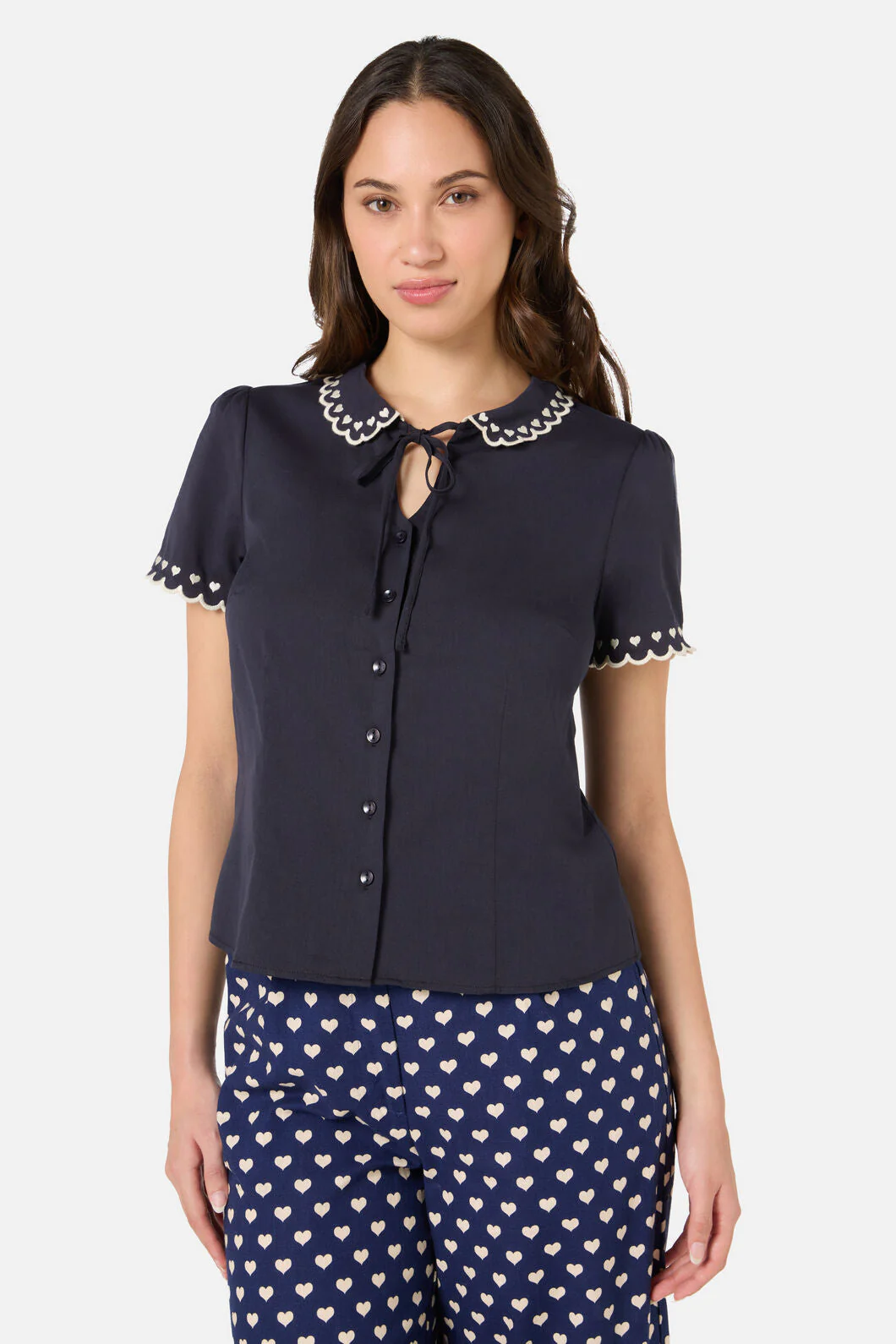 Sweet Heart Emb Blouse