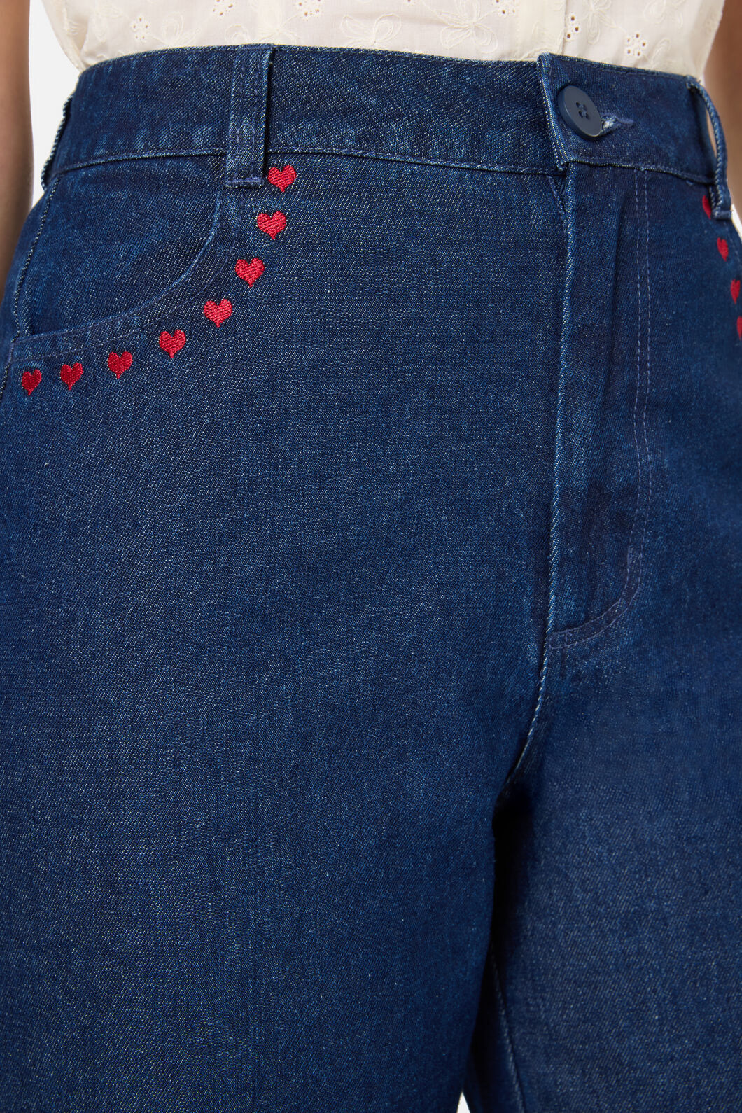 Sweet Heart Embroidered Jean - Image 2