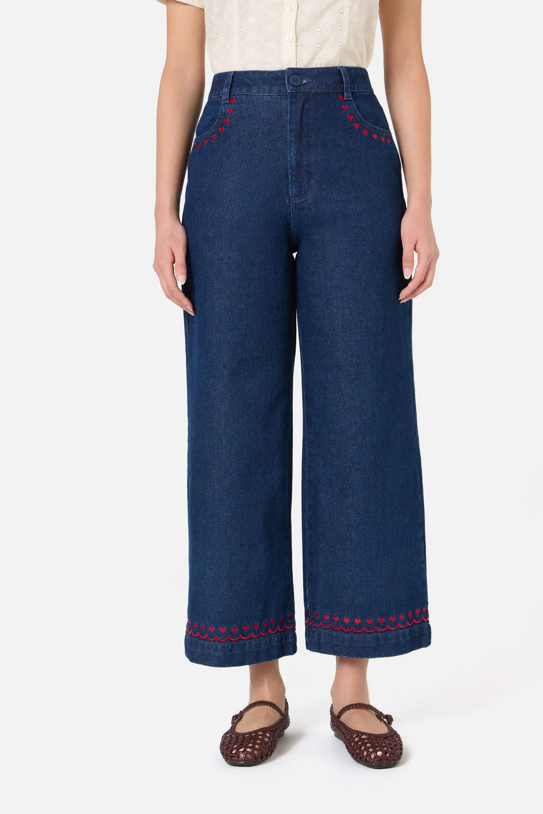 Sweet Heart Embroidered Jean - Image 3