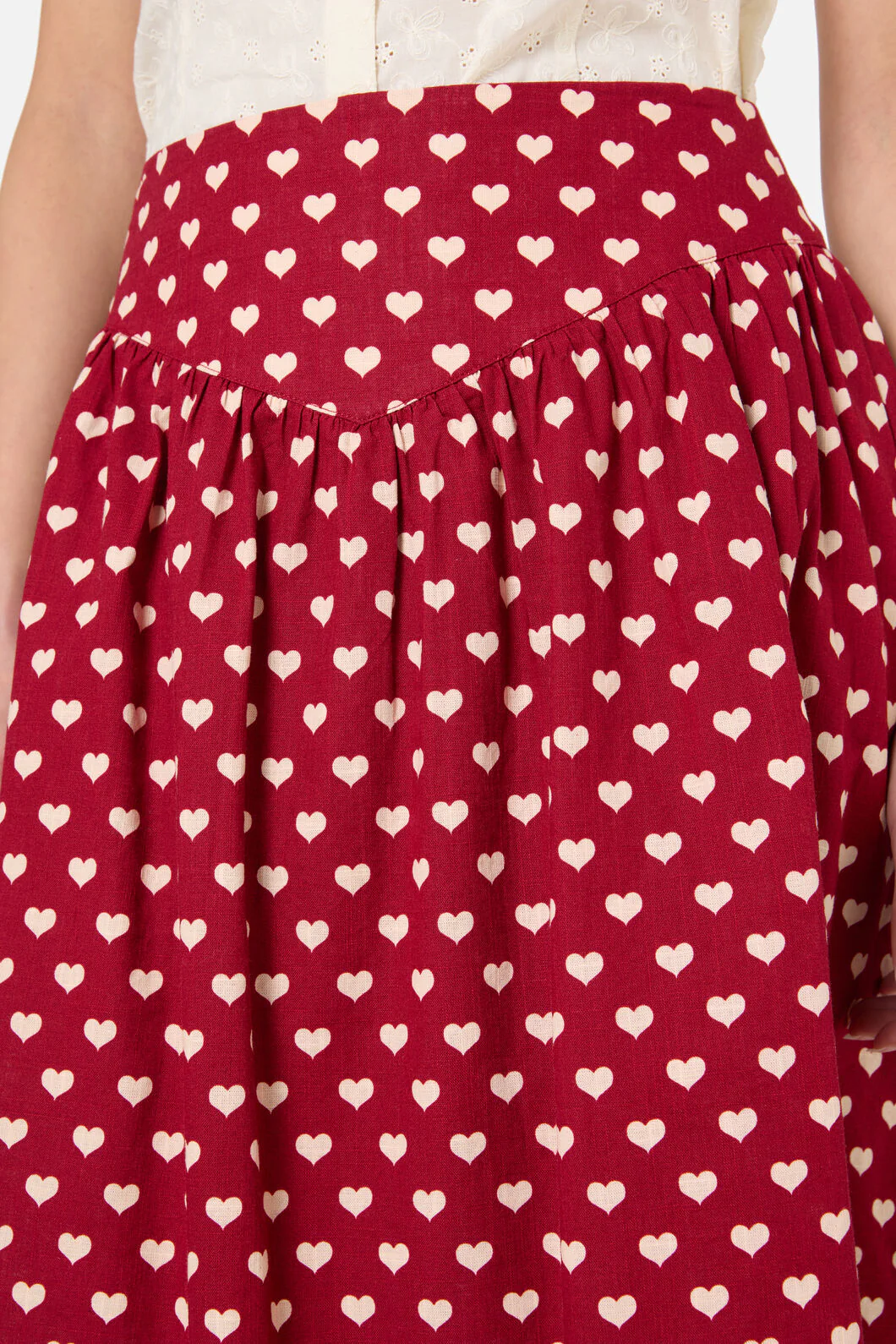 Sweet Heart Gathered Skirt - Image 2