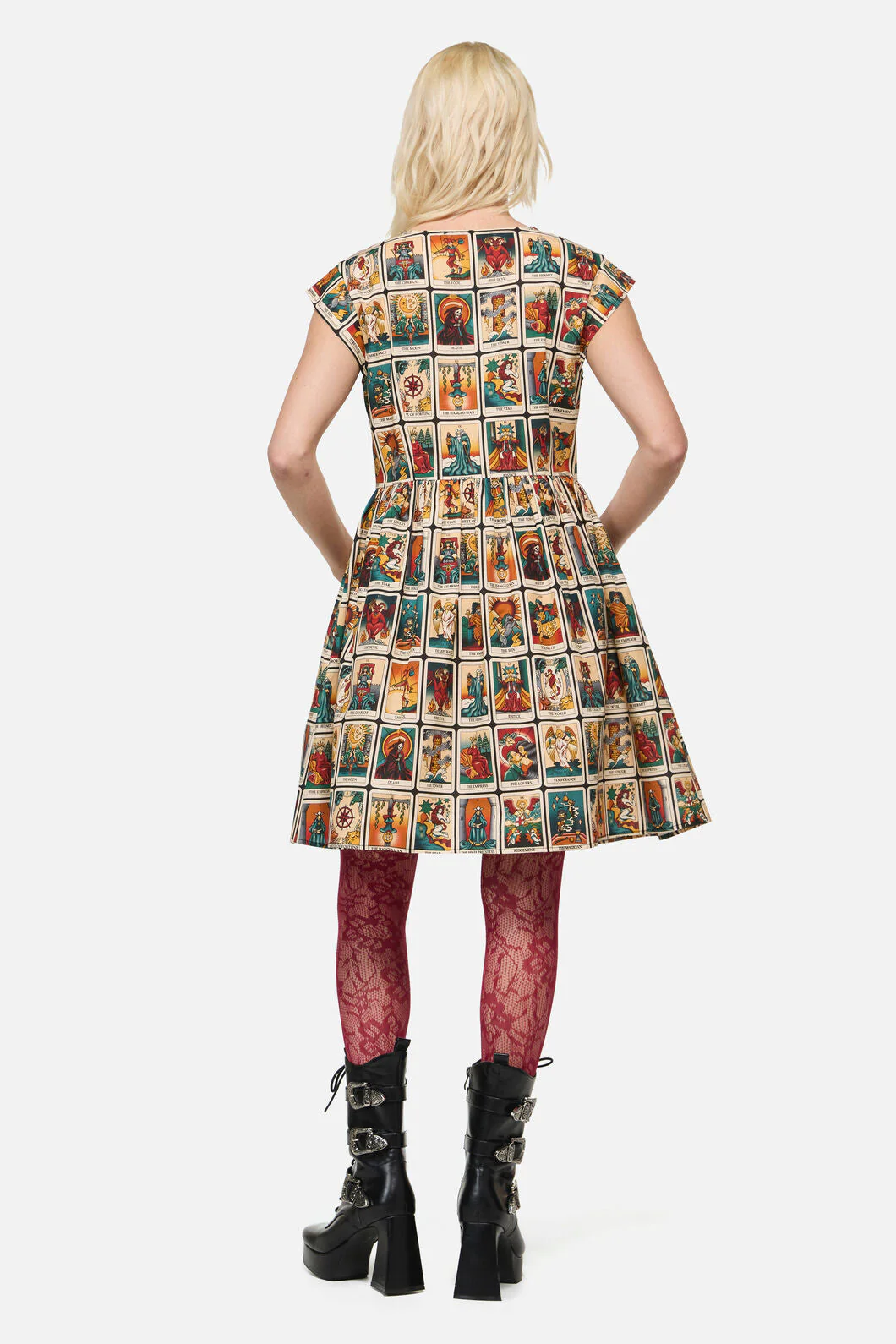Tarot Print Goth Dress - Image 3
