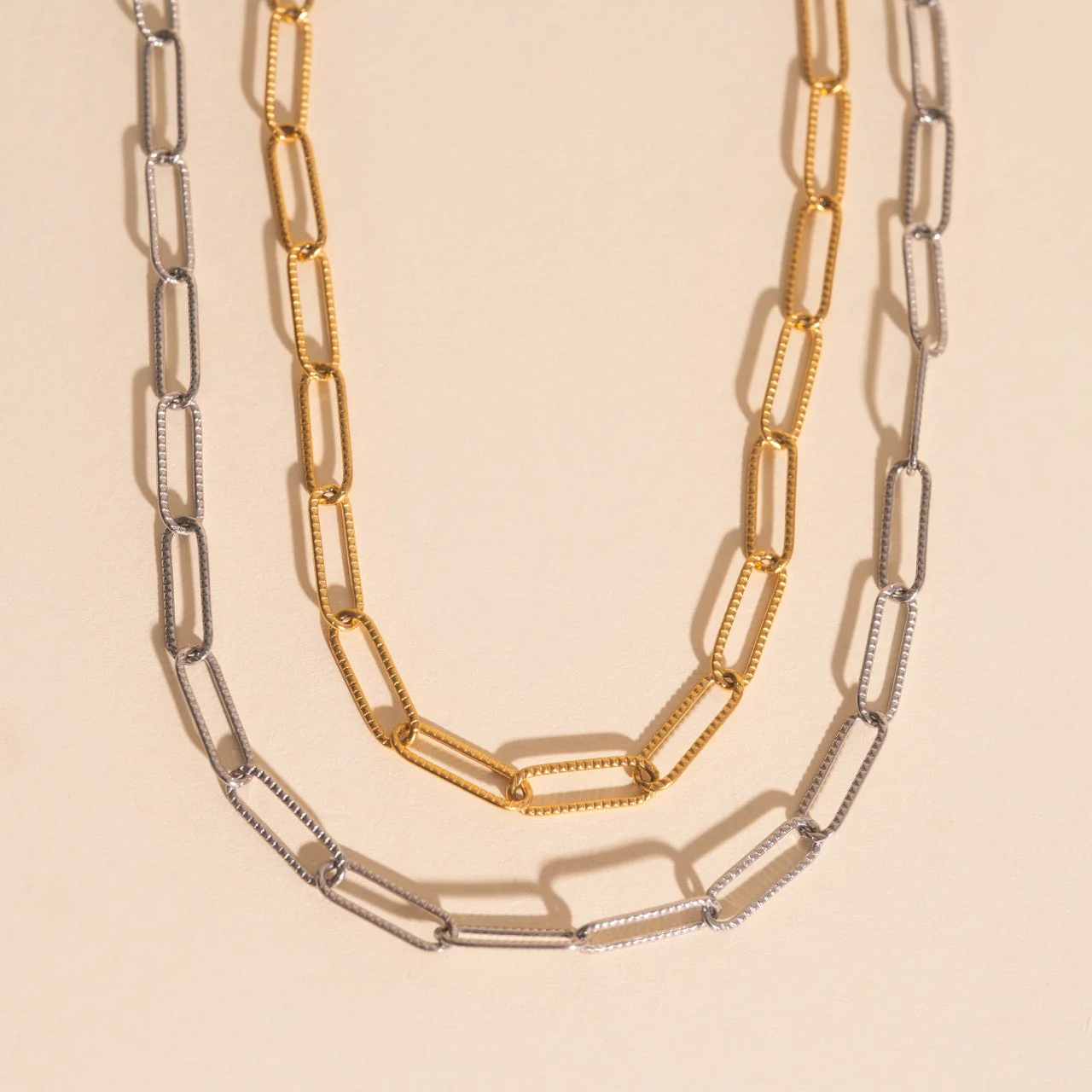 Textured Paperclip Necklace - Image 19