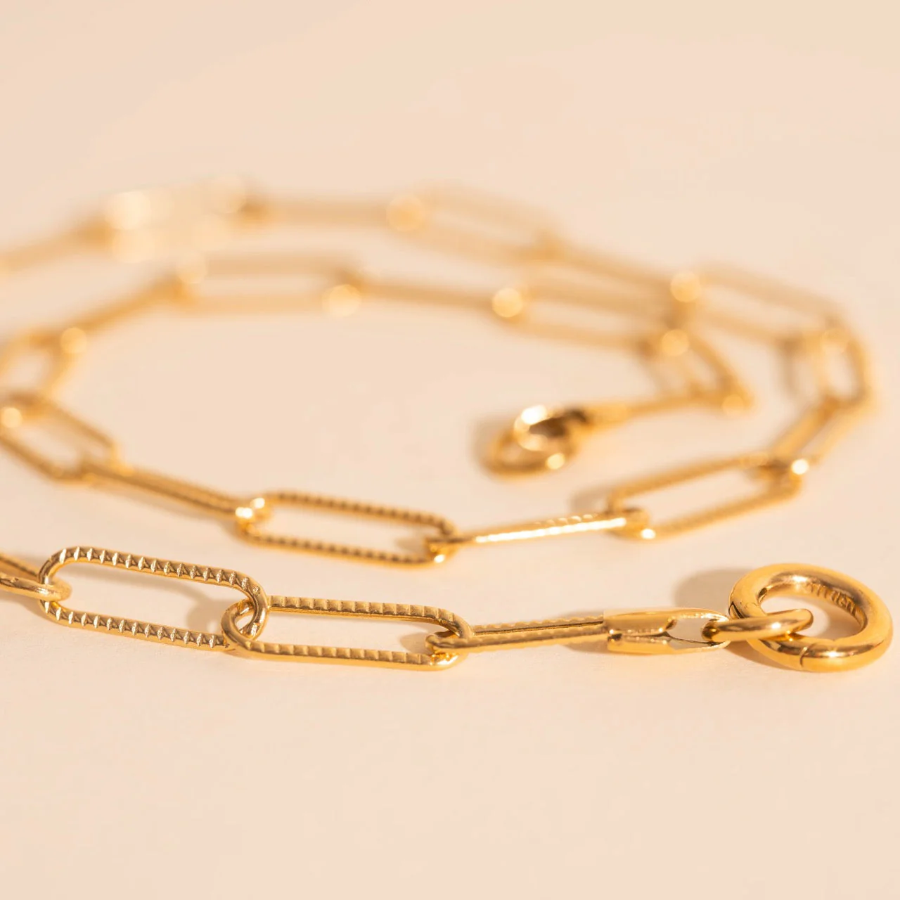 Textured Paperclip Necklace - Image 6