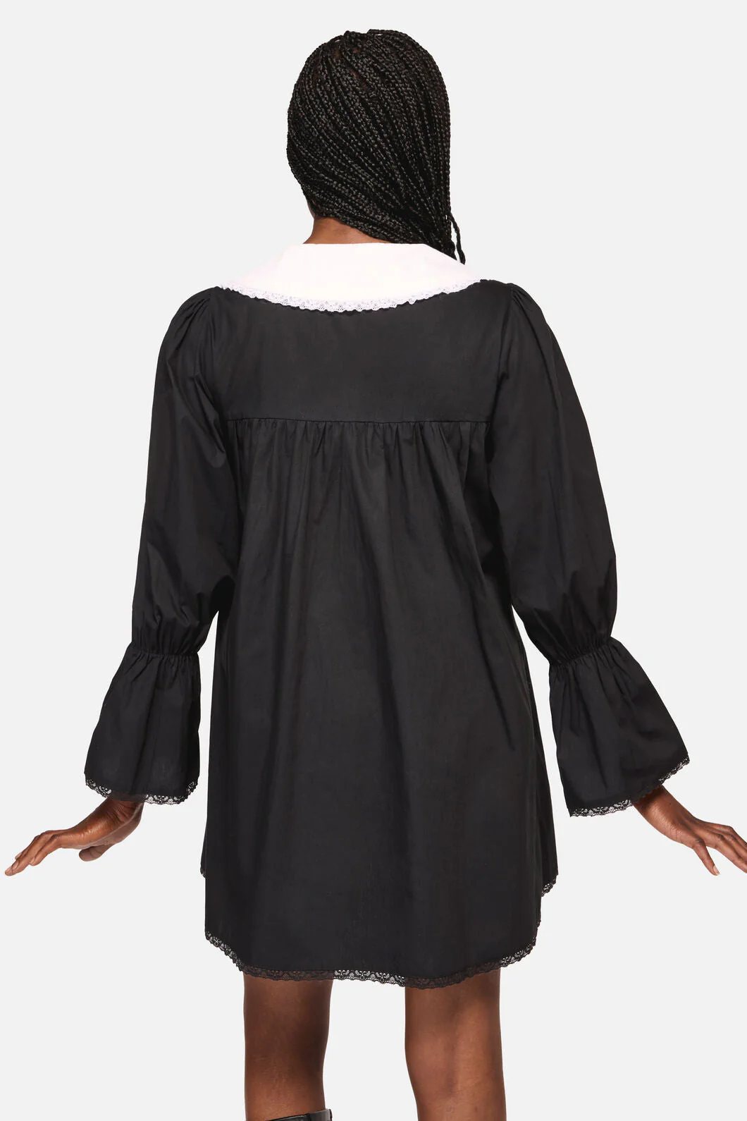 The Adorned Collar Lace Dress - Image 4