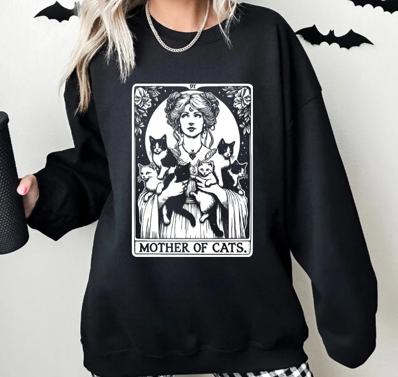 The Mother of Cats Tarot: T-Shirt, Pullover, Hoodie, Tank or Long Sleeve - Image 2