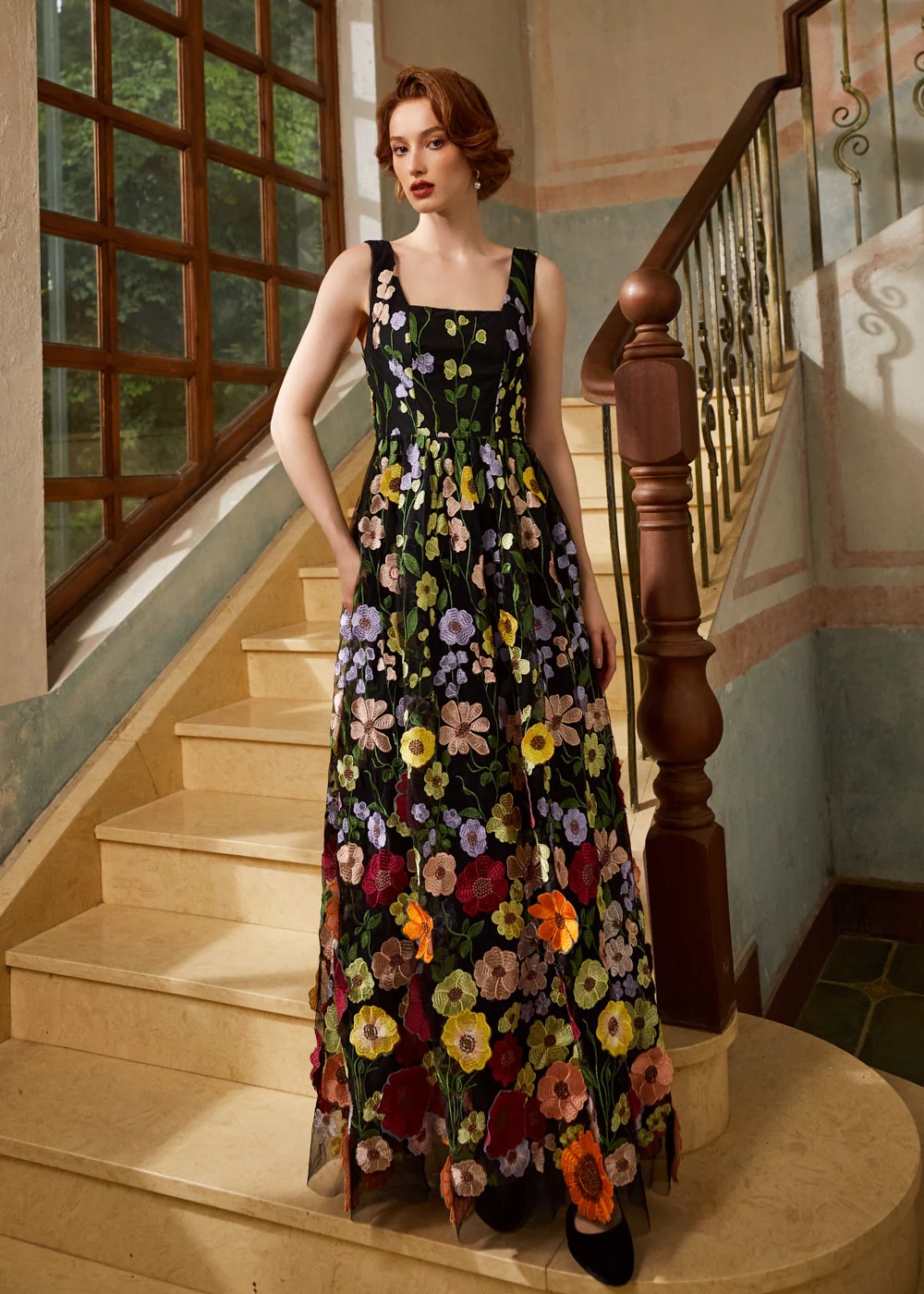 Drama in Bloom Maxi Dress - Image 6