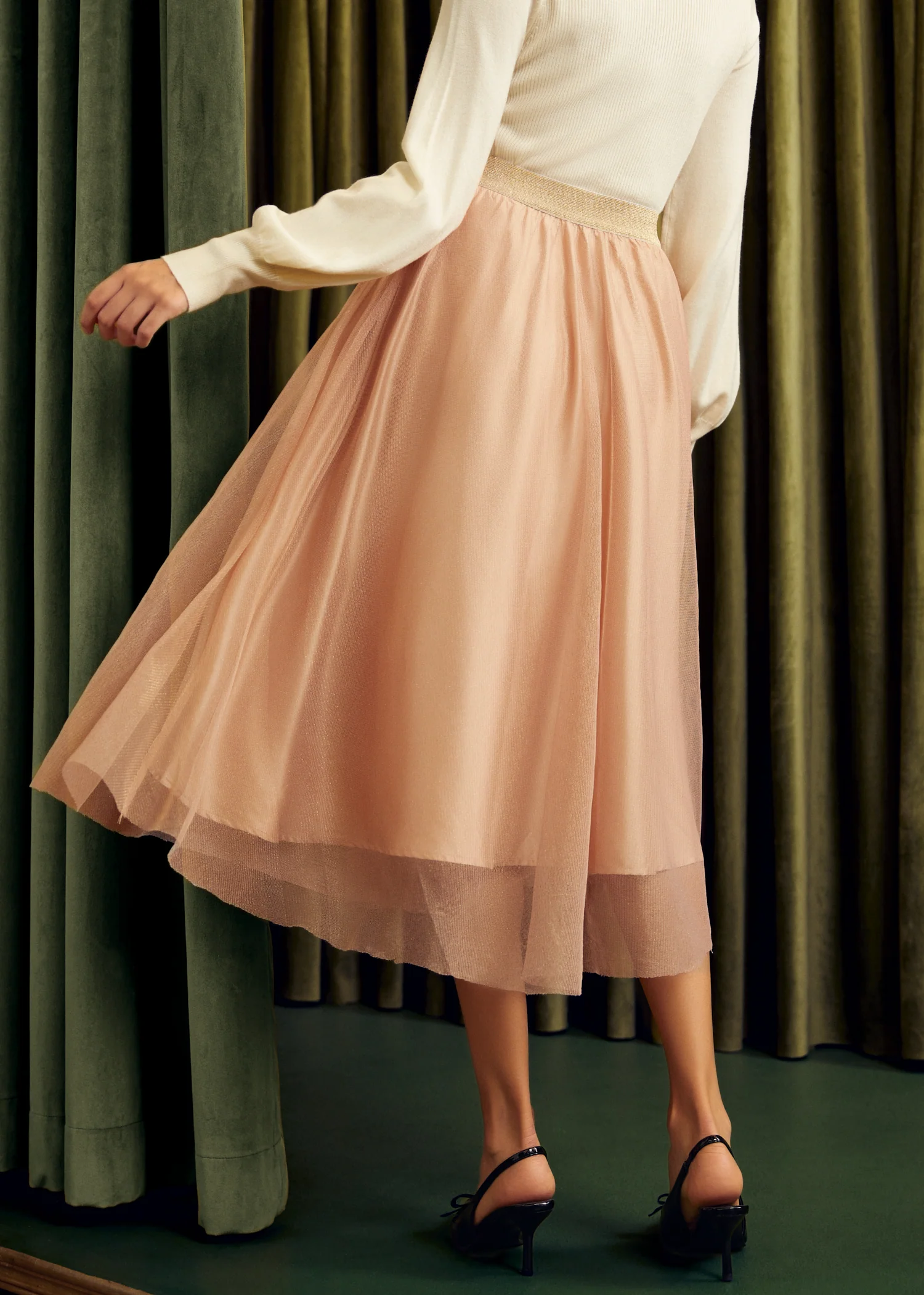 Time Capsule Tulle Midi Skirt - Image 4