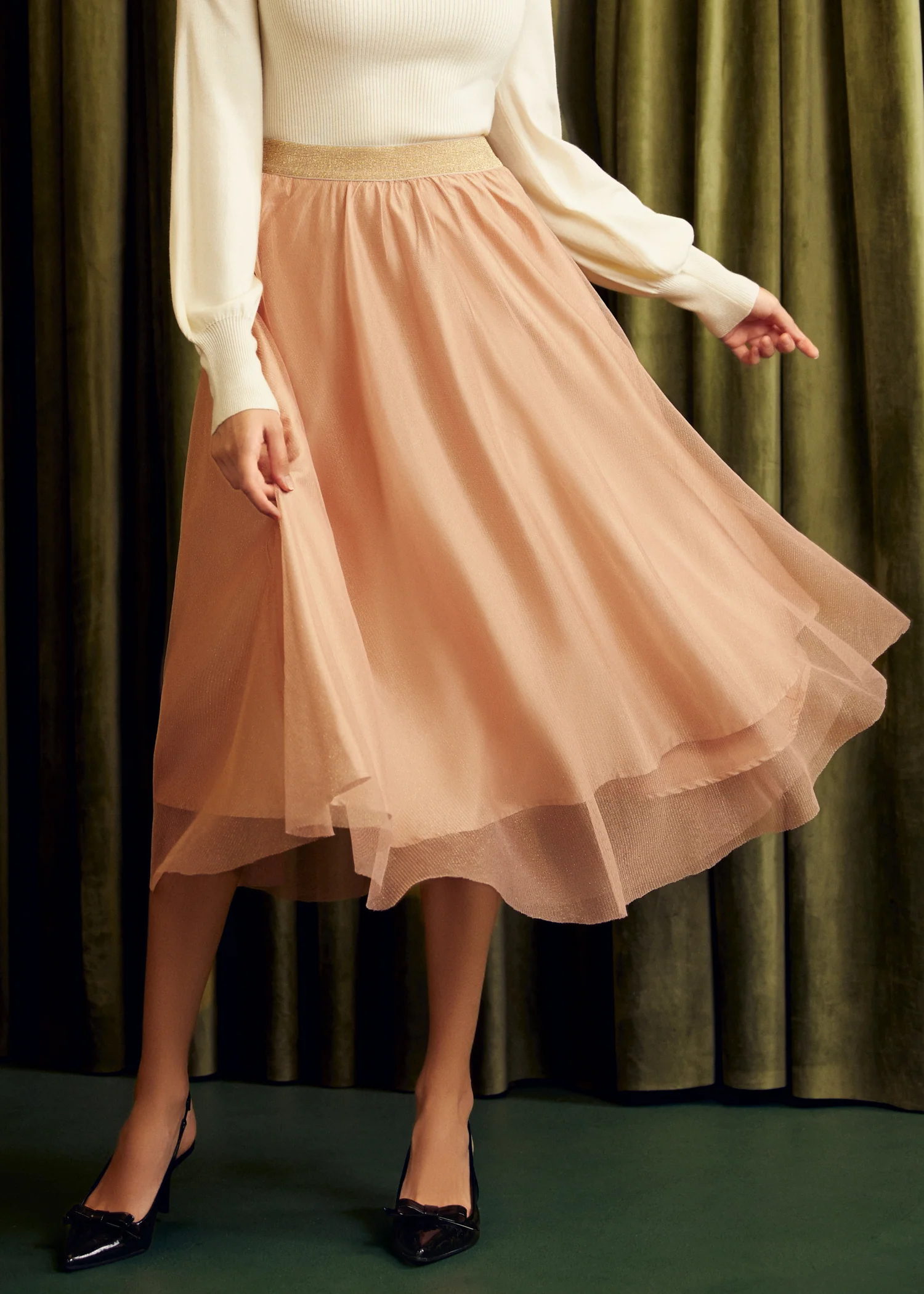 Time Capsule Tulle Midi Skirt - Image 5