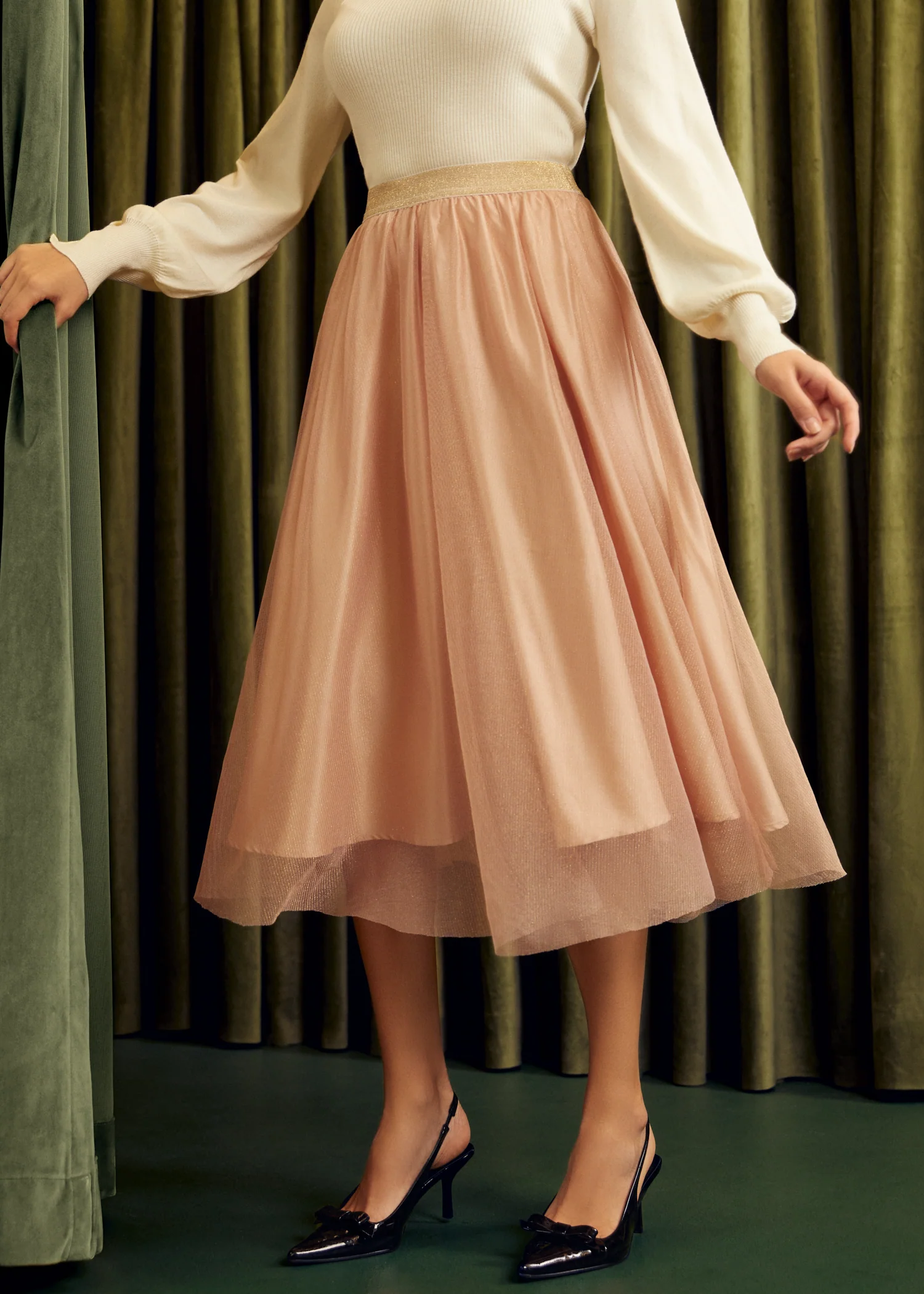 Time Capsule Tulle Midi Skirt - Image 6