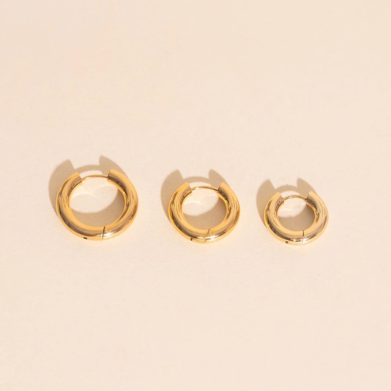 Titanium Chunky Rounded Huggie Hoop Earrings - Image 23