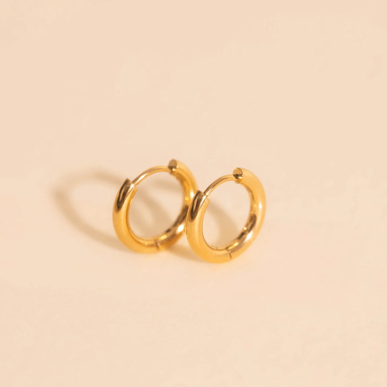 Titanium Mini Rounded Huggie Hoop Earrings