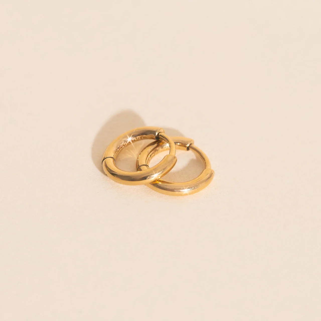 Titanium Mini Rounded Huggie Hoop Earrings - Image 7