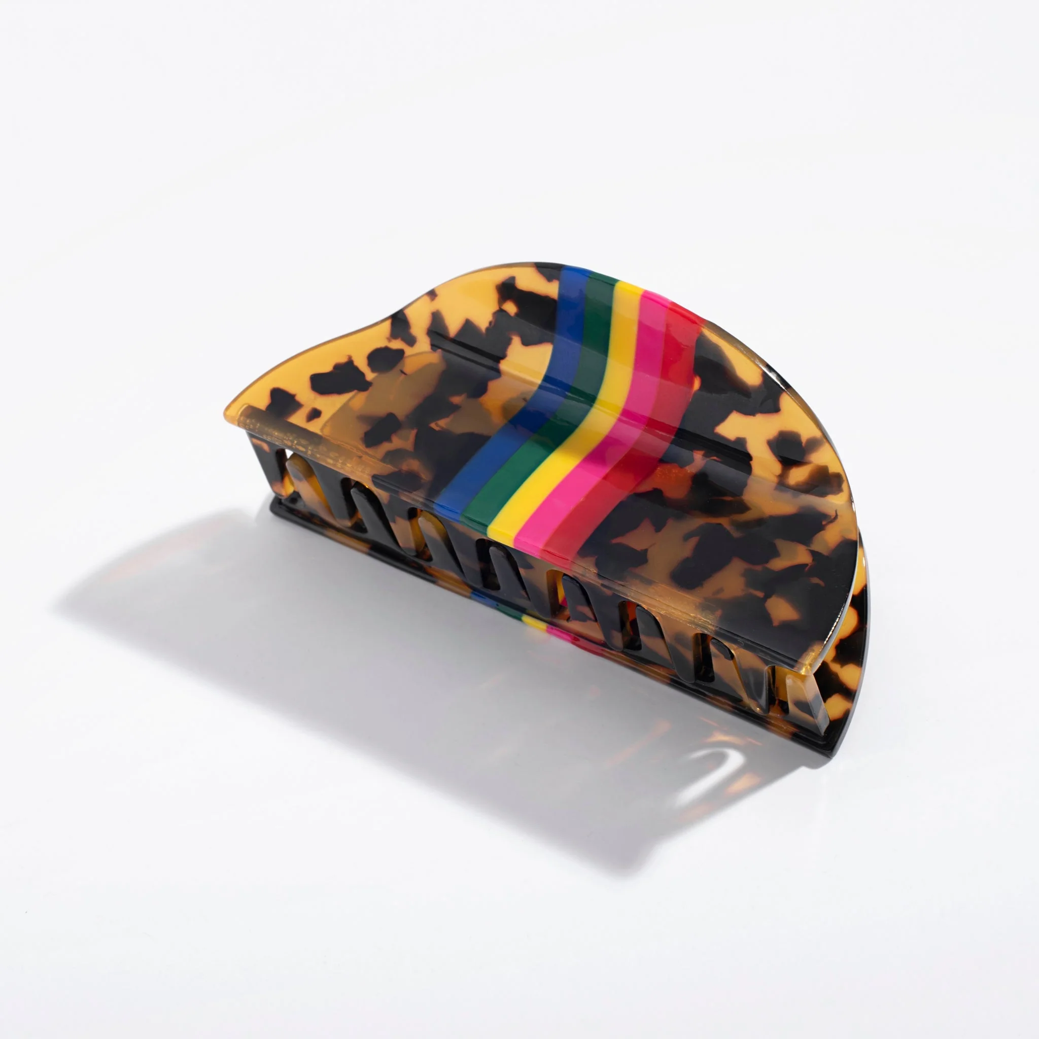 Tortoise Rainbow Hair Claw - Image 2
