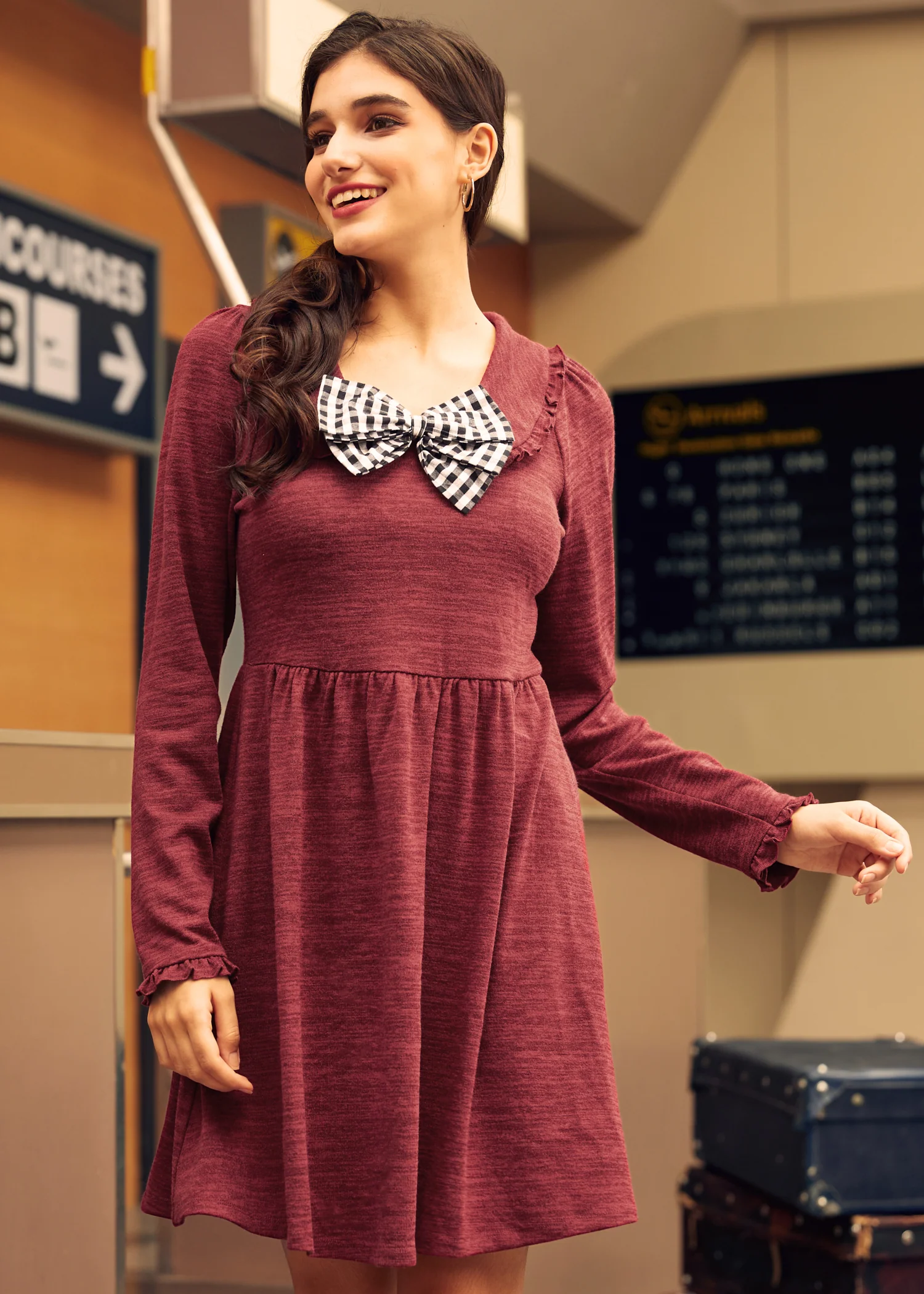 Touched by Time Ruffle Accent Dress - Image 4