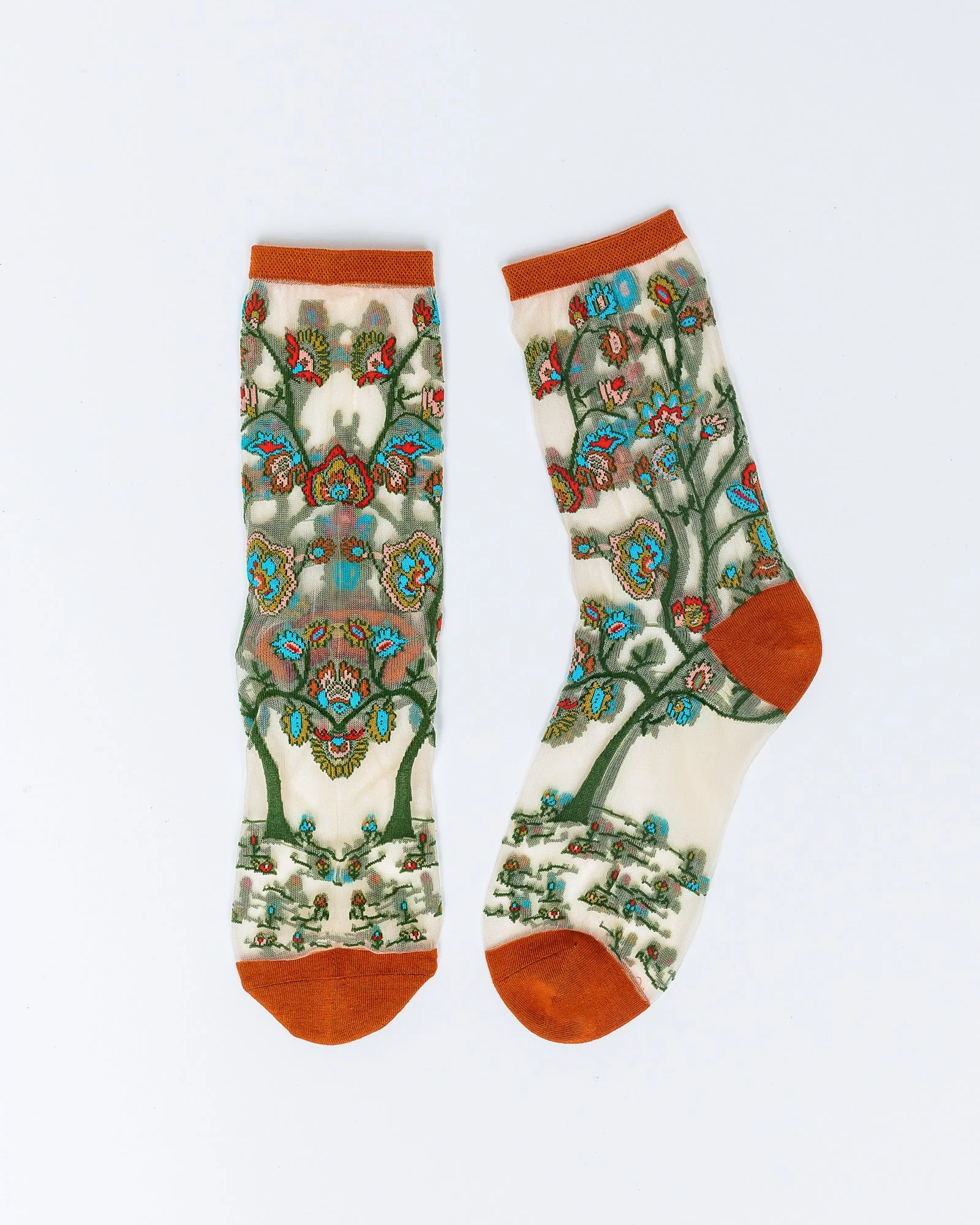 Tree of Life Sheer Crew Sock - Image 4