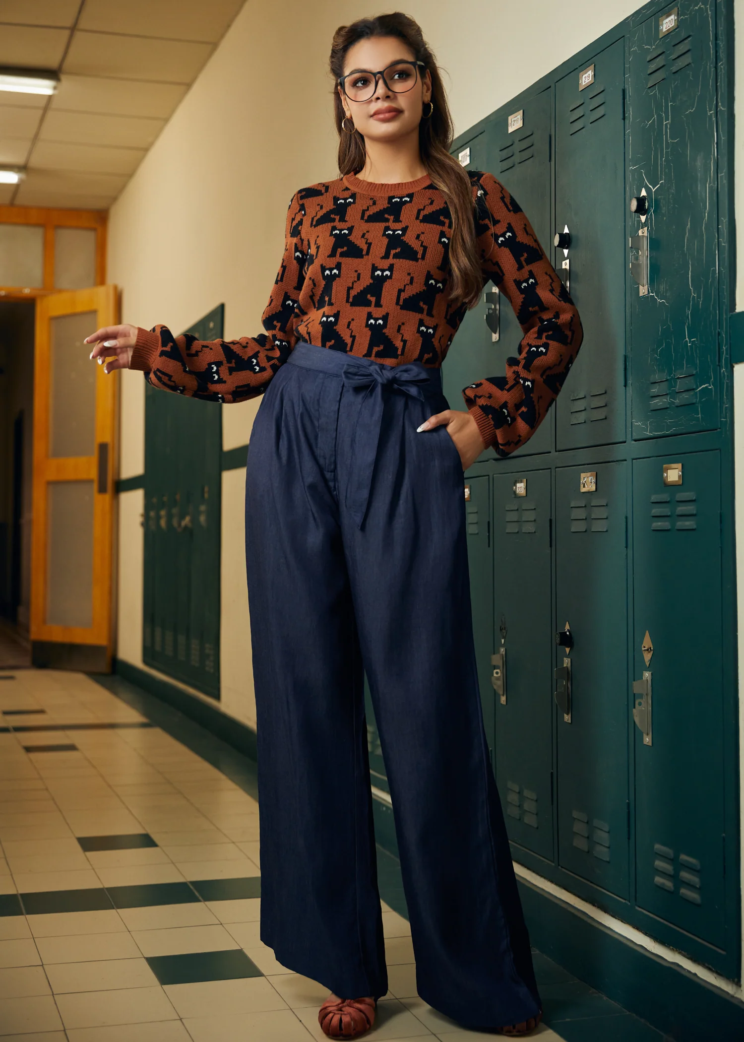 Twilight Whispers Wide Leg Trousers - Image 3