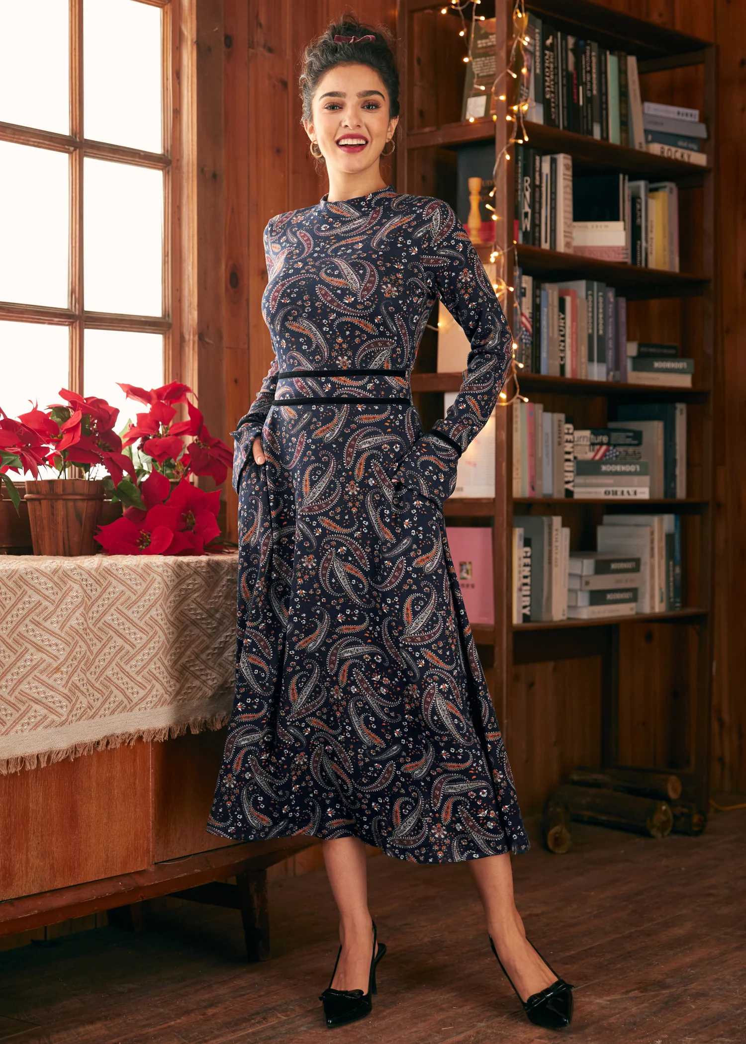 Garden Party Tapestry Midi Dress - Image 5