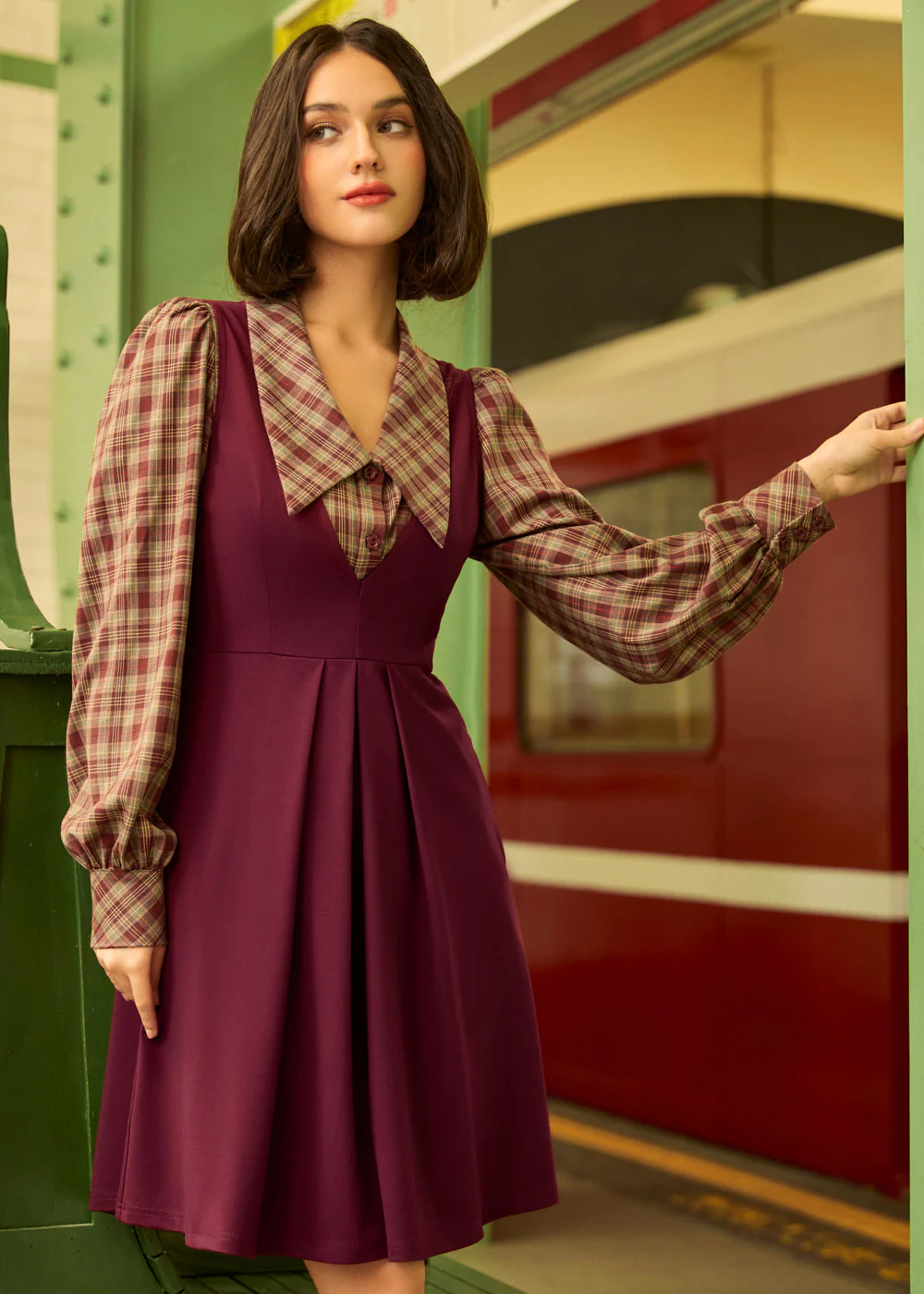 The Campus Cutie Jumper Dress - Image 3