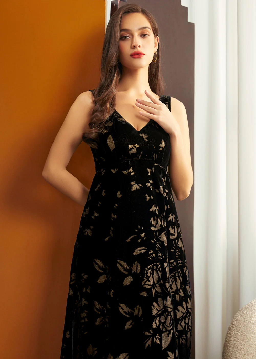 The Midnight Cameo Maxi Dress - Image 3