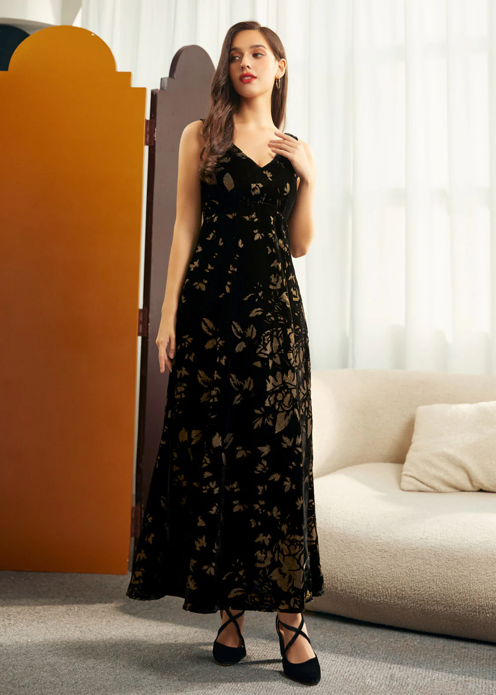 The Midnight Cameo Maxi Dress - Image 7