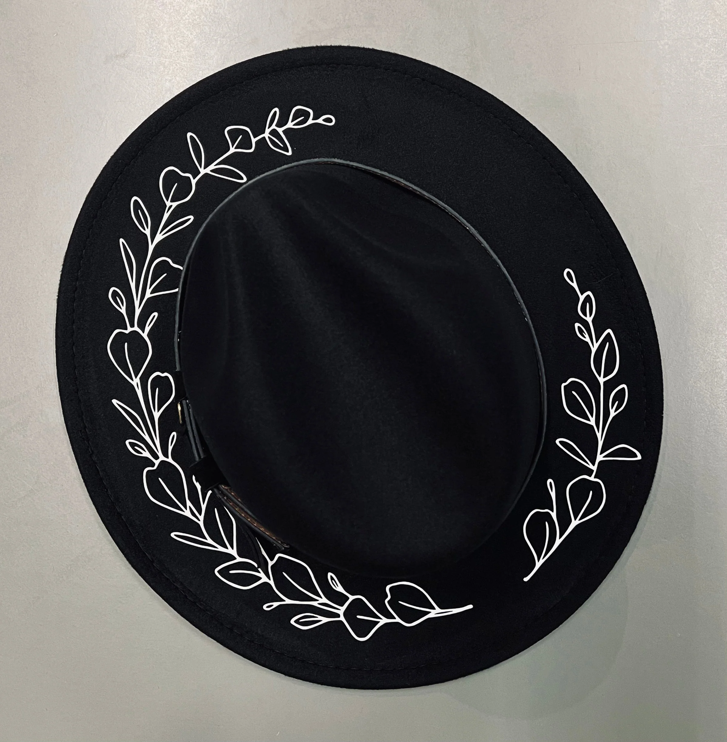 Vegan Felt Hat - Wide Brim - Eucalyptus