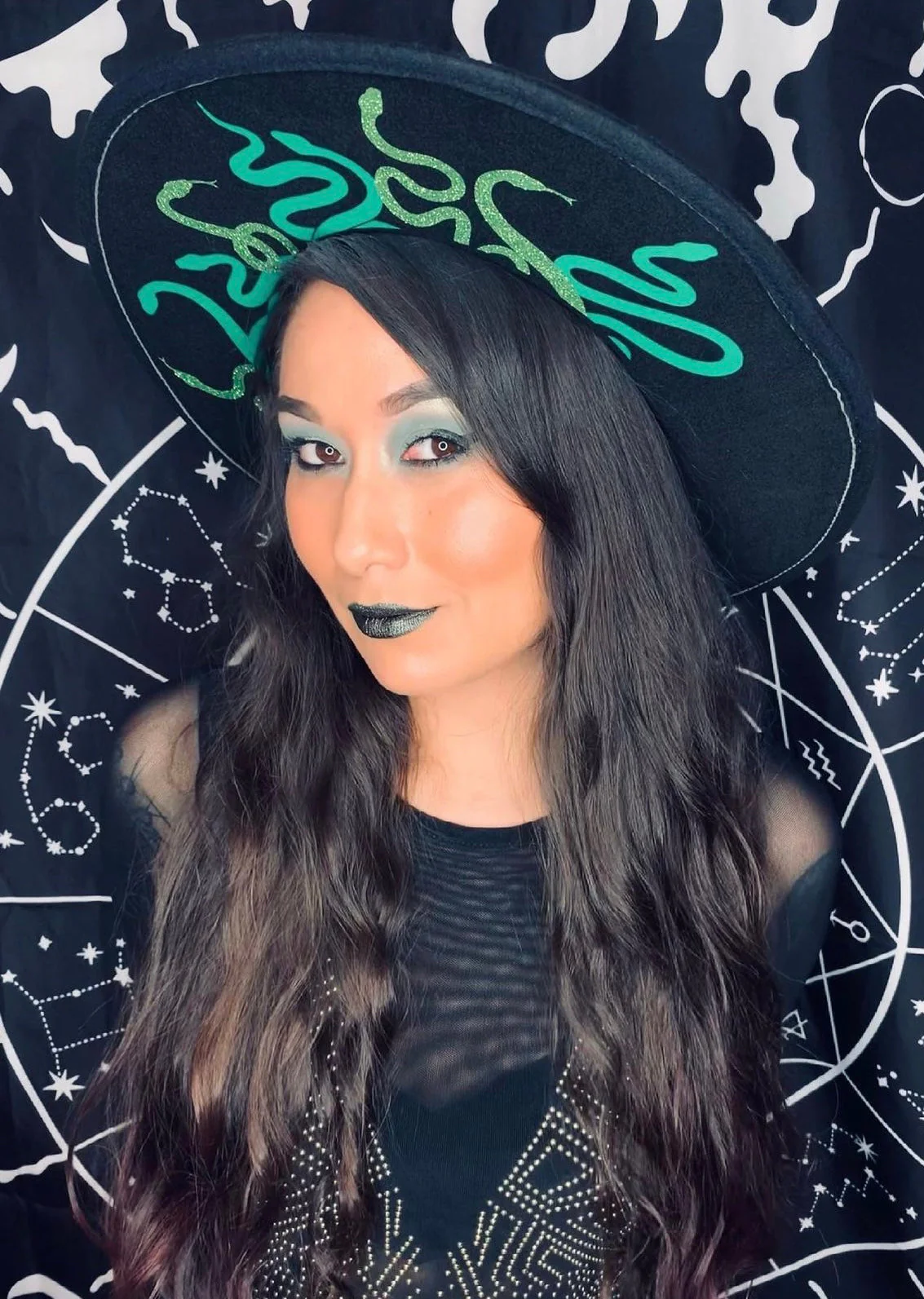 Vegan Felt Hat - XL Brim - Medusa - Image 3