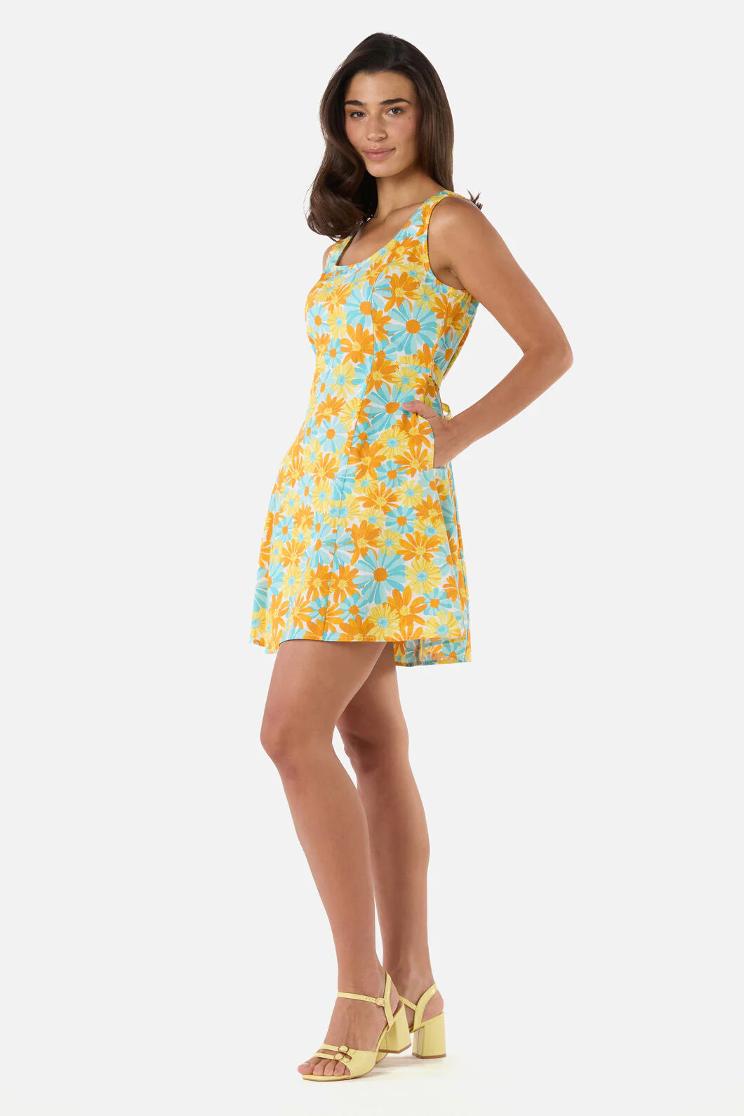 Vintage Daisy Mini Shift Dress - Image 5